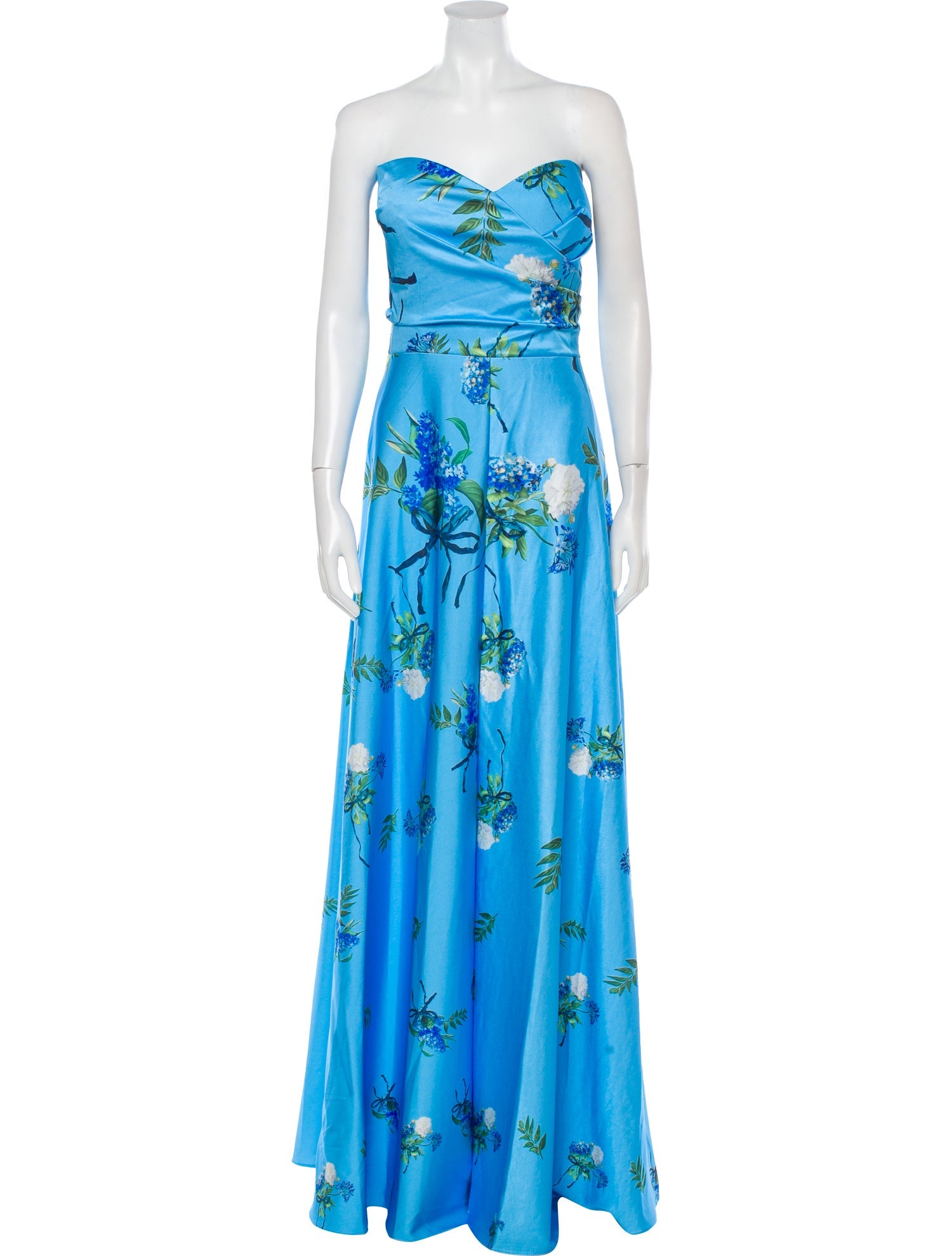 Rene Ruiz Floral Print Long Dress w/ Tags