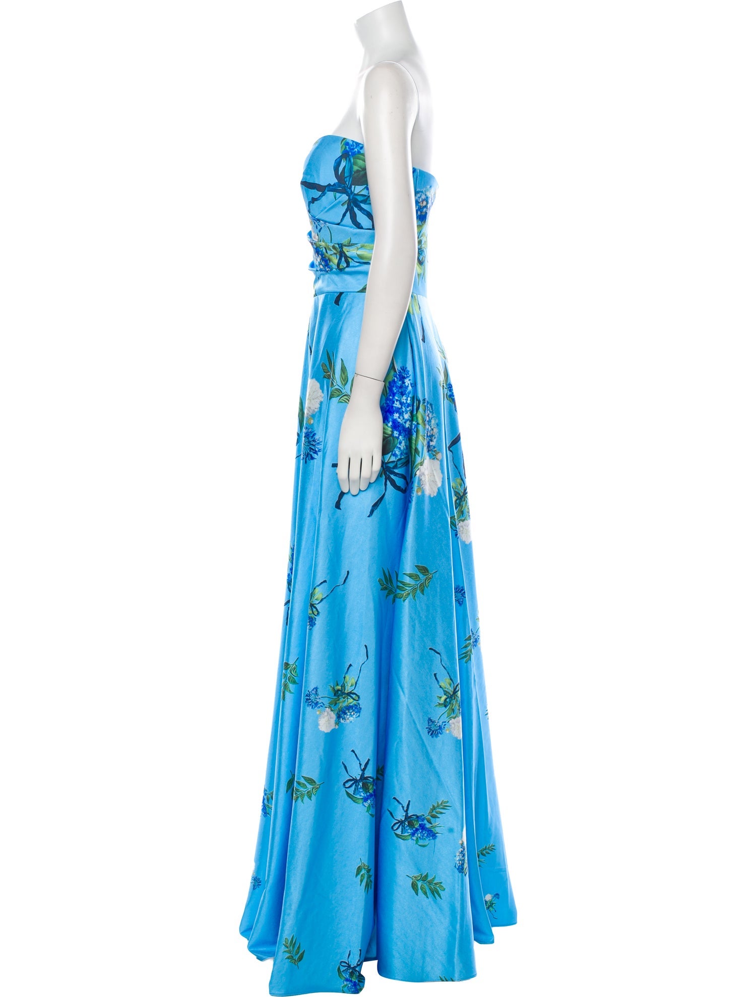 Rene Ruiz Floral Print Long Dress w/ Tags