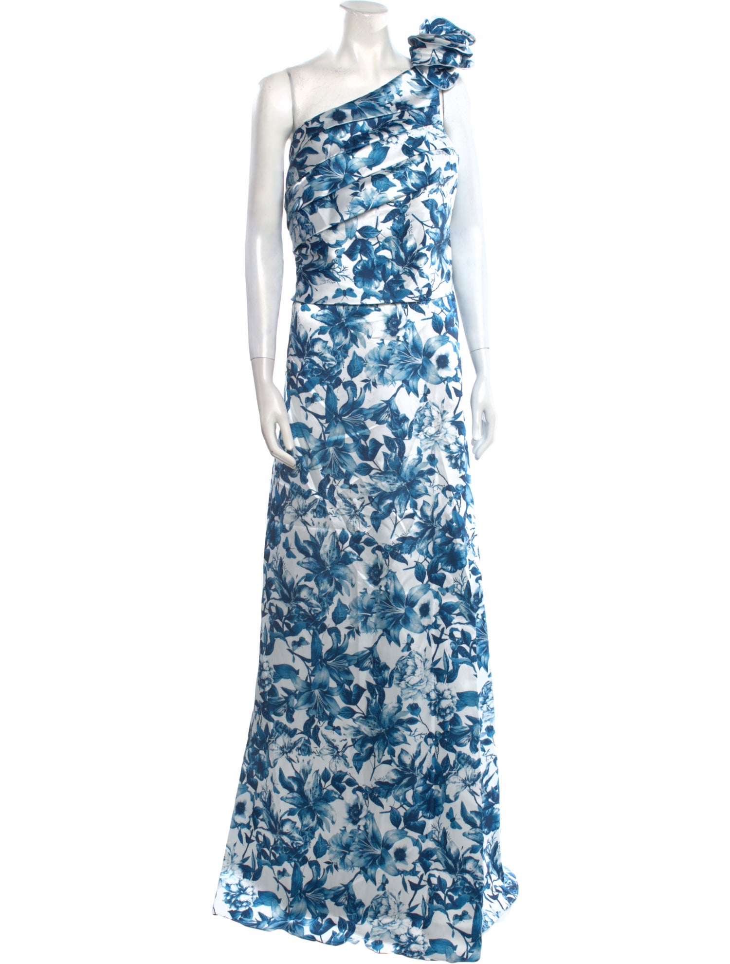 Rene Ruiz Floral Print Long Dress w/ Tags