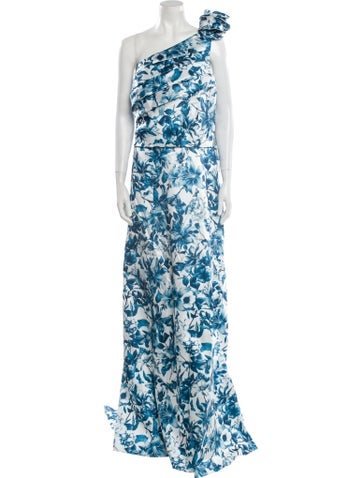 Rene Ruiz Dresses Floral Print Long Dress 3XL