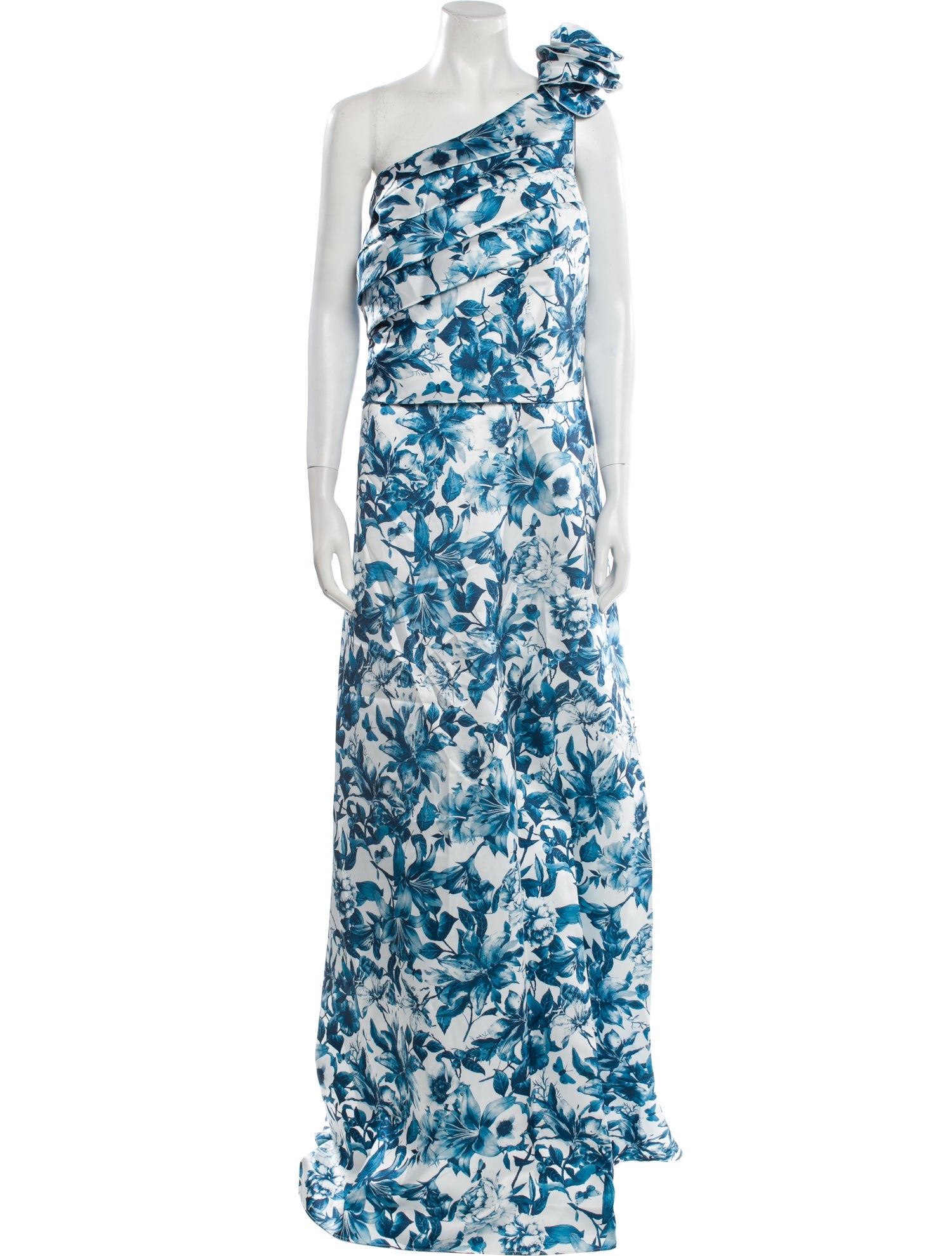 Rene Ruiz Floral Print Long Dress w/ Tags