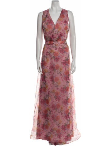 Rene Ruiz Dresses Floral Print Long Dress US 20 | 4XL