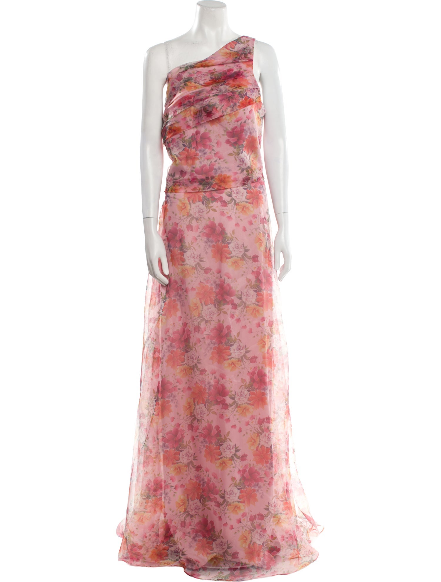 Rene Ruiz Floral Print Long Dress w/ Tags
