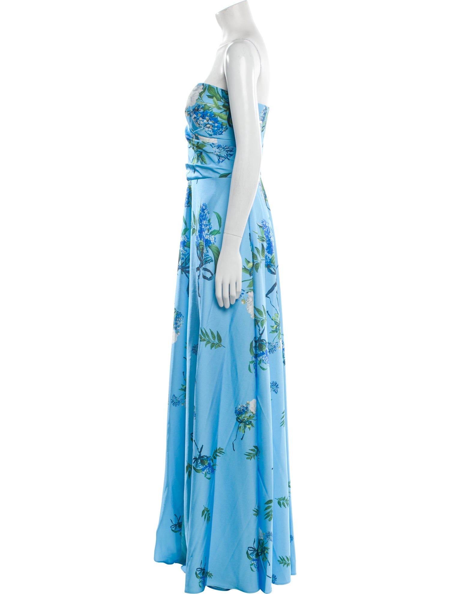 Rene Ruiz Floral Print Long Dress w/ Tags