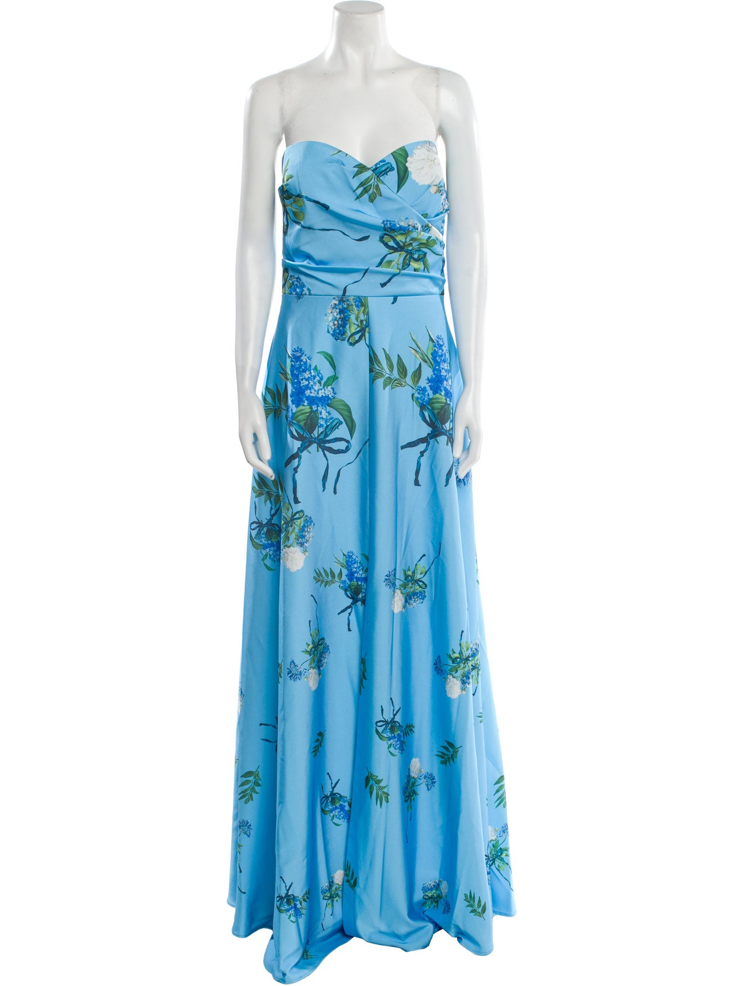 Rene Ruiz Floral Print Long Dress w/ Tags