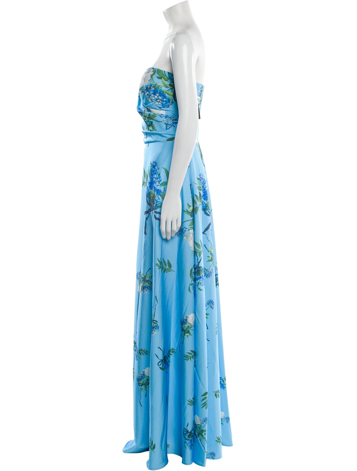 Rene Ruiz Floral Print Long Dress w/ Tags