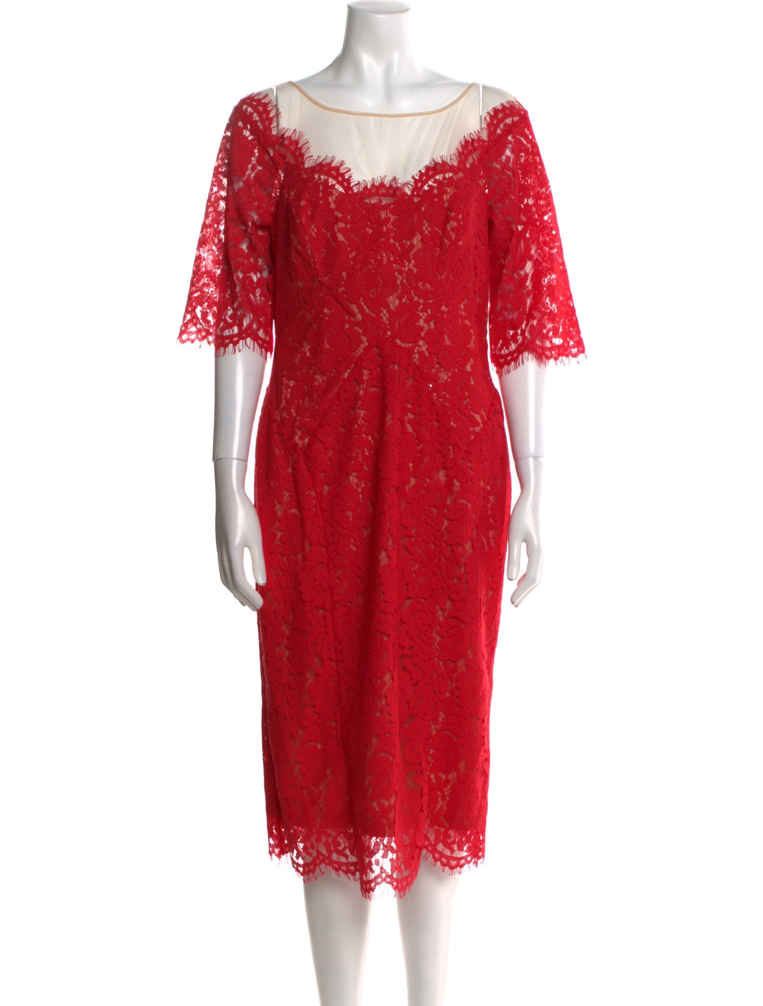 Rene Ruiz Bateau Neckline Knee-Length Dress w/ Tags