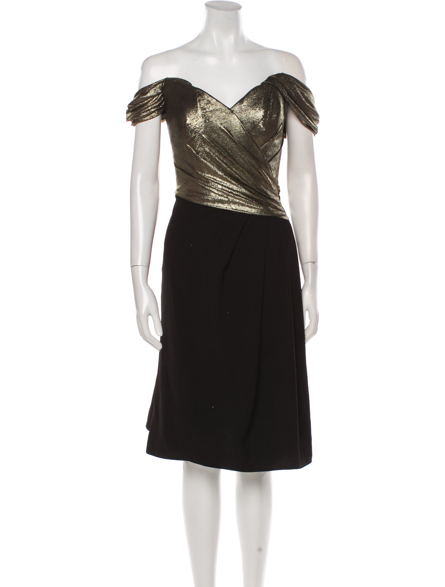 Rene Ruiz Off-The-Shoulder Midi Length Dress w/ Tags