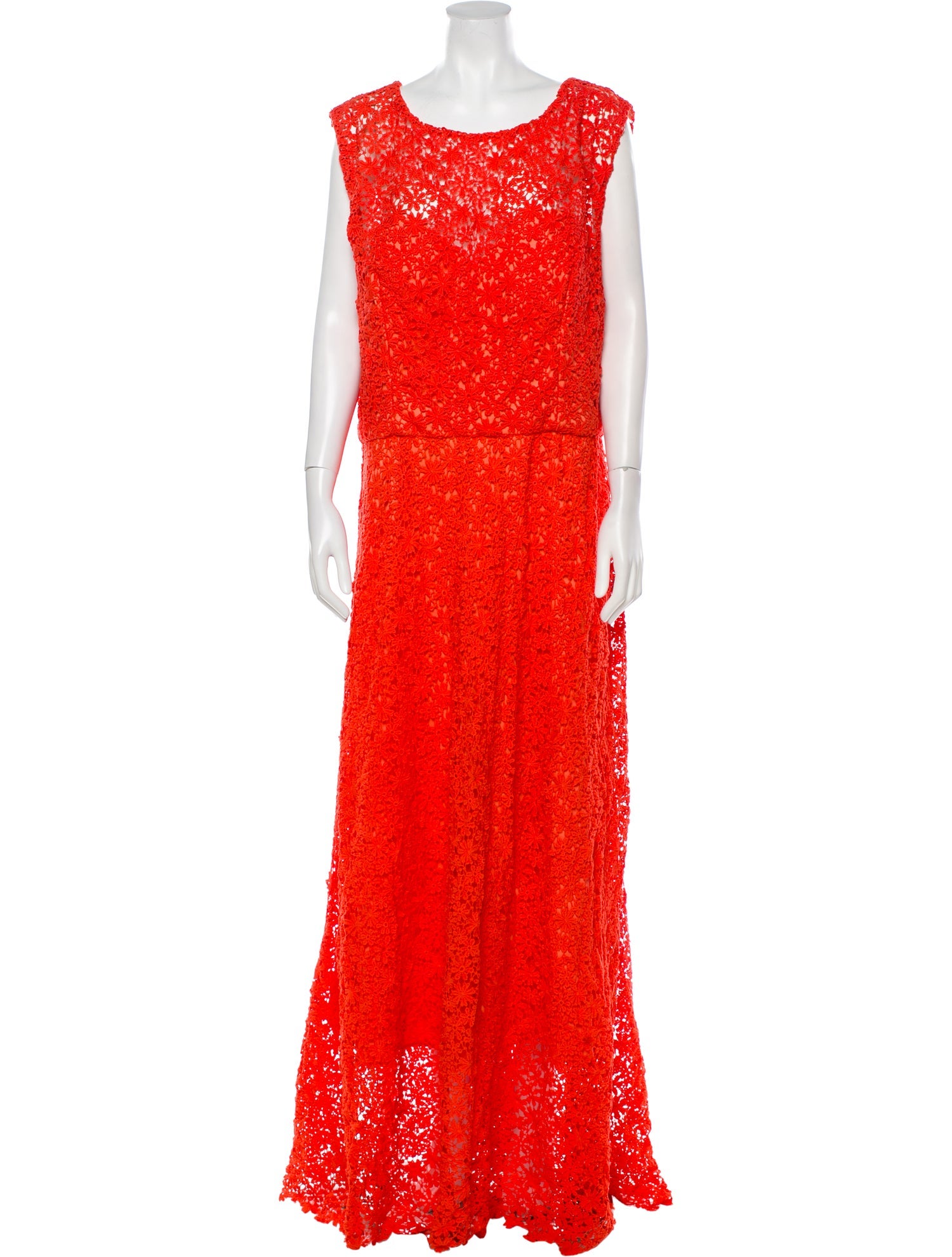 Rene Ruiz Scoop Neck Long Dress