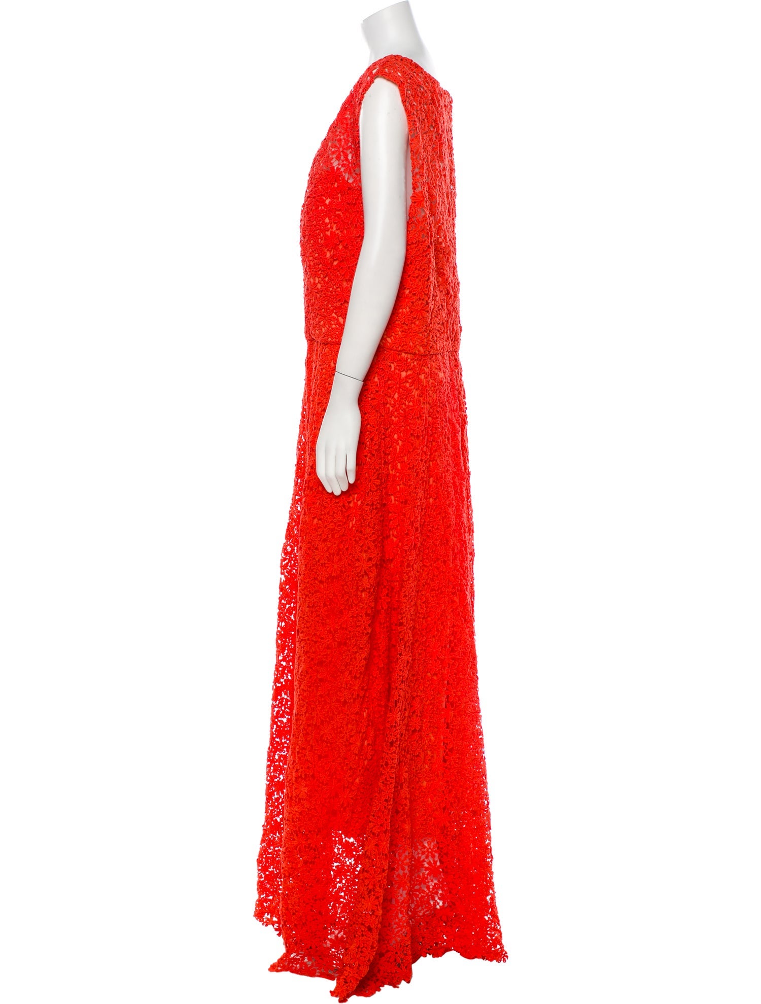Rene Ruiz Scoop Neck Long Dress