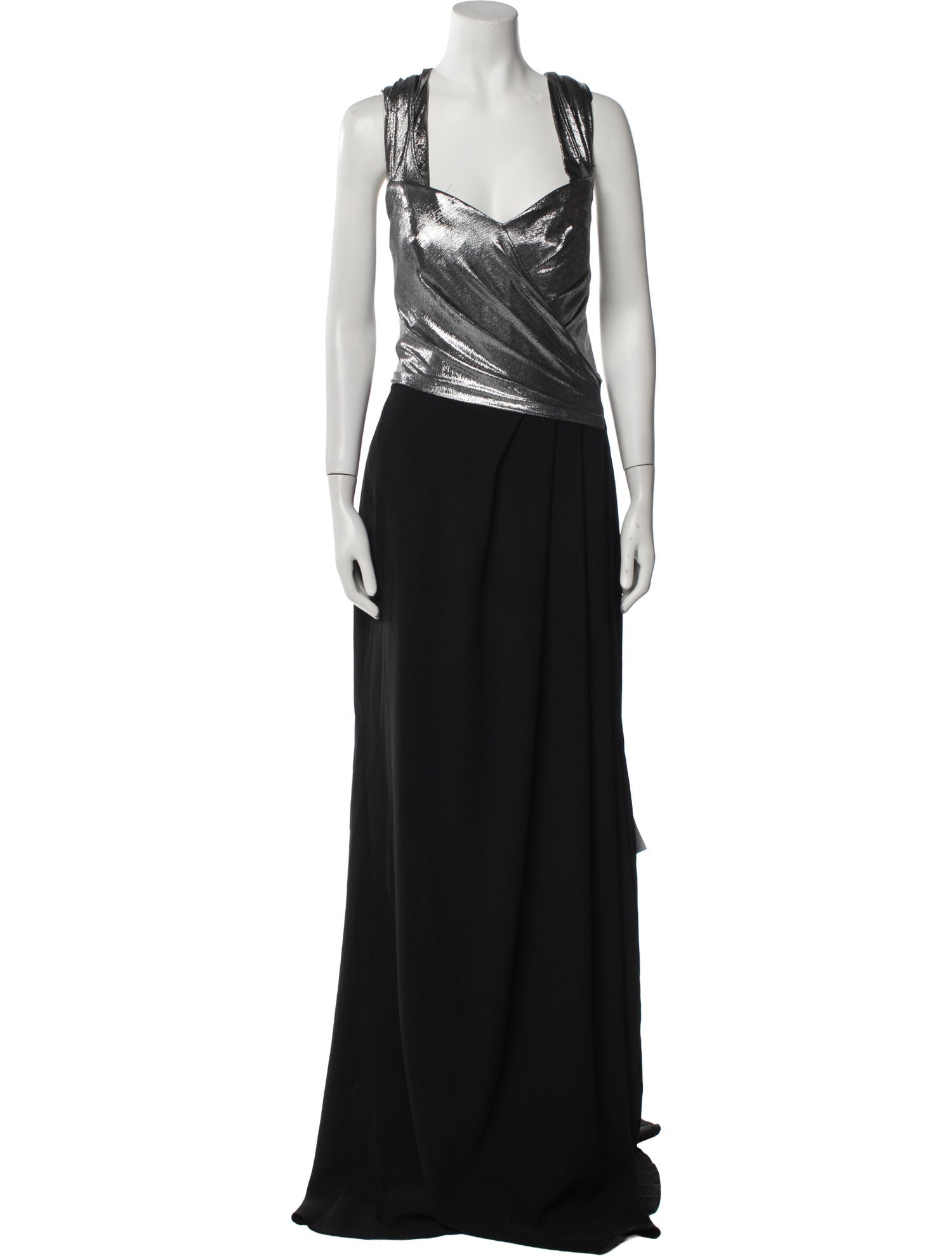 Rene Ruiz V-Neck Long Dress