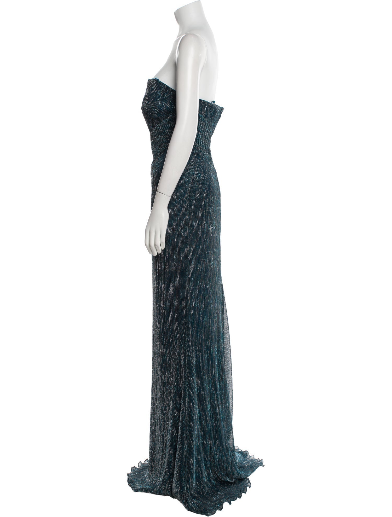 Rene Ruiz Strapless Long Dress