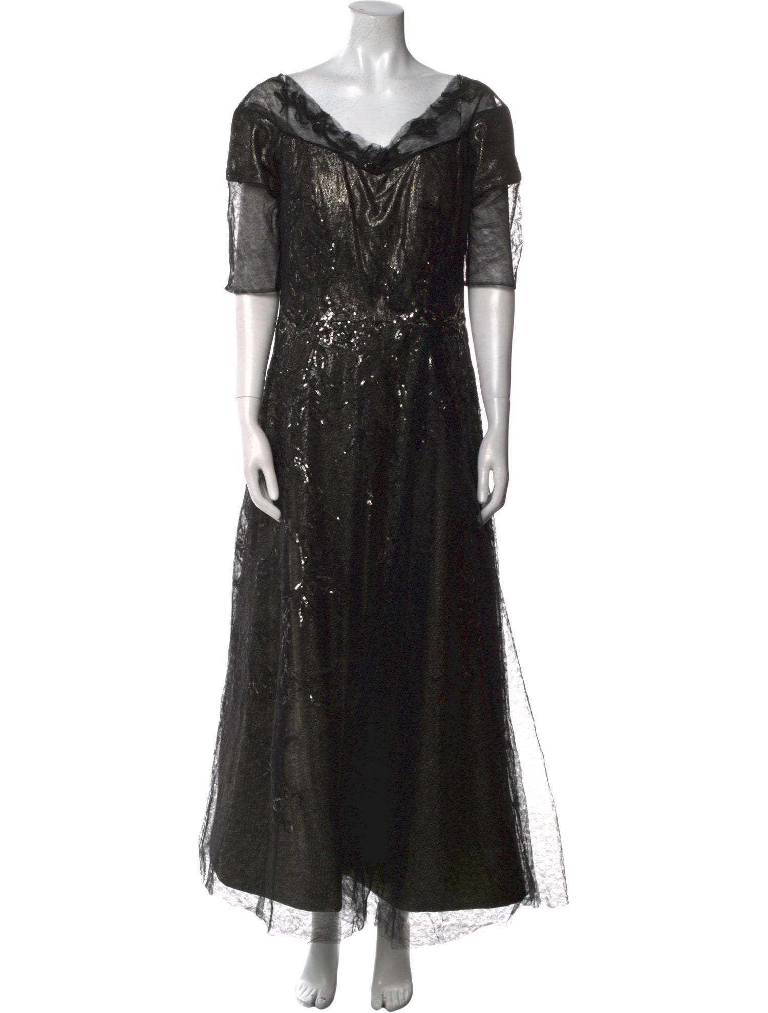 Rene Ruiz Cowl Neck Long Dress w/ Tags