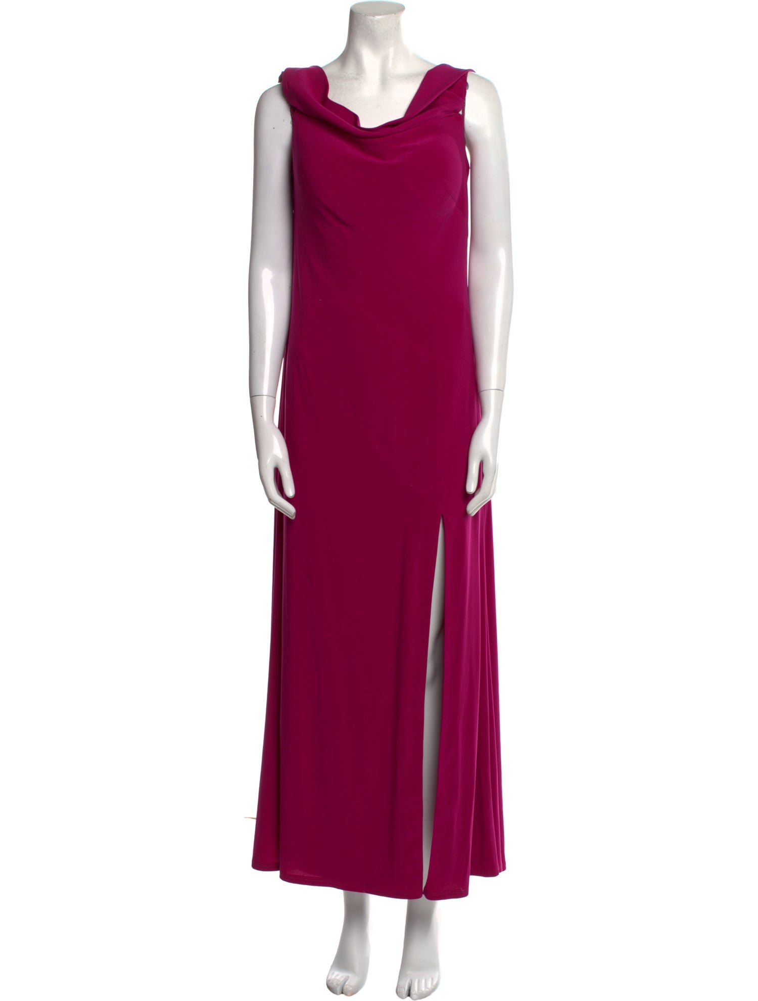 Rene Ruiz Cowl Neck Long Dress