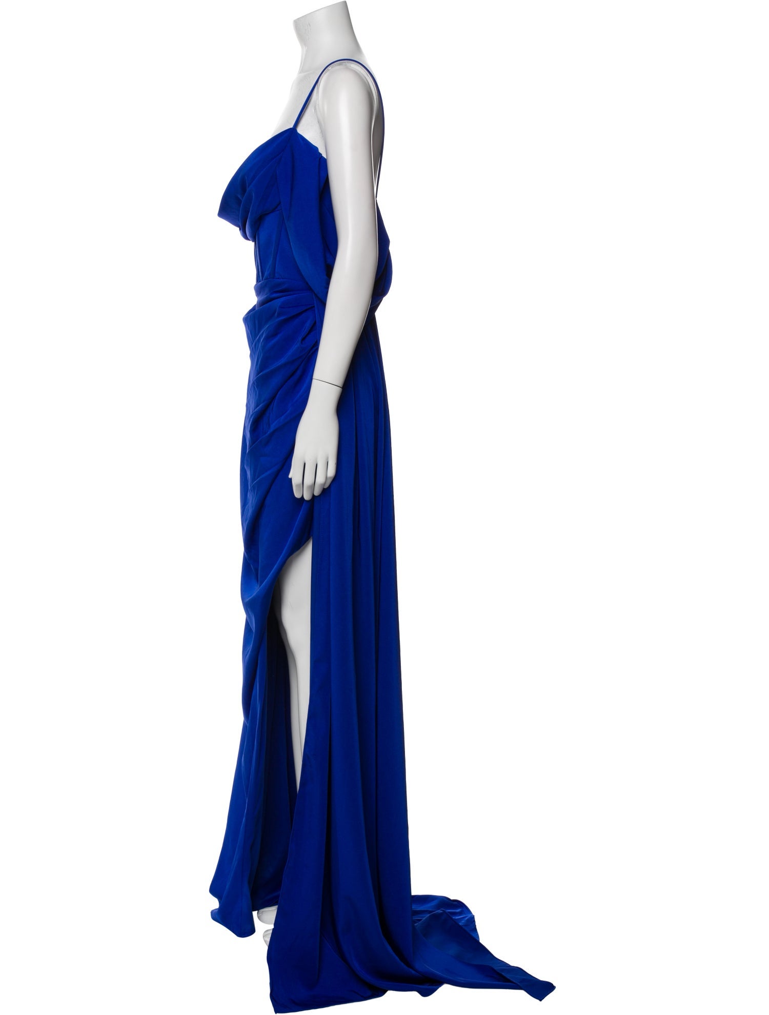 Rene Ruiz Cowl Neck Long Dress