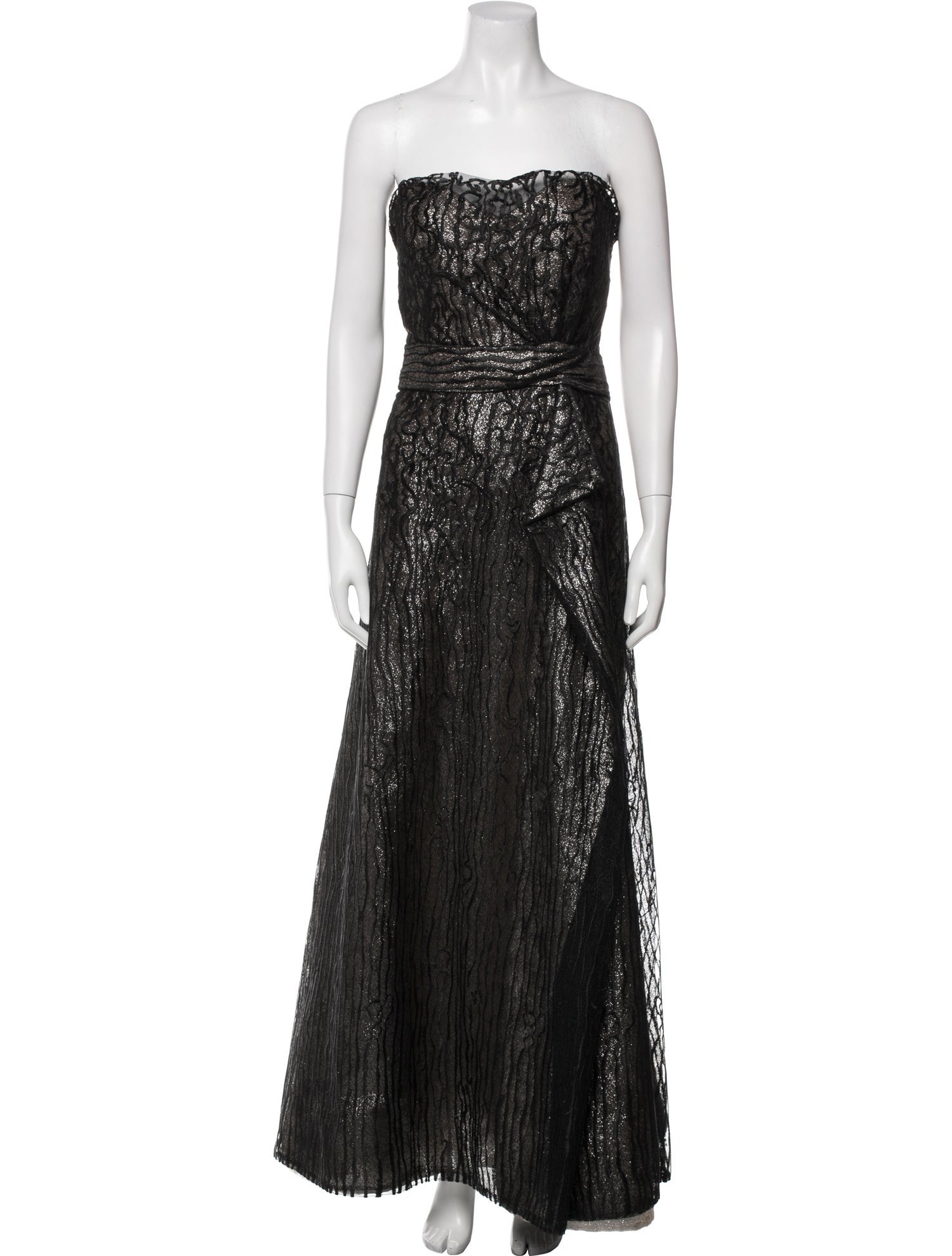 Rene Ruiz Strapless Long Dress