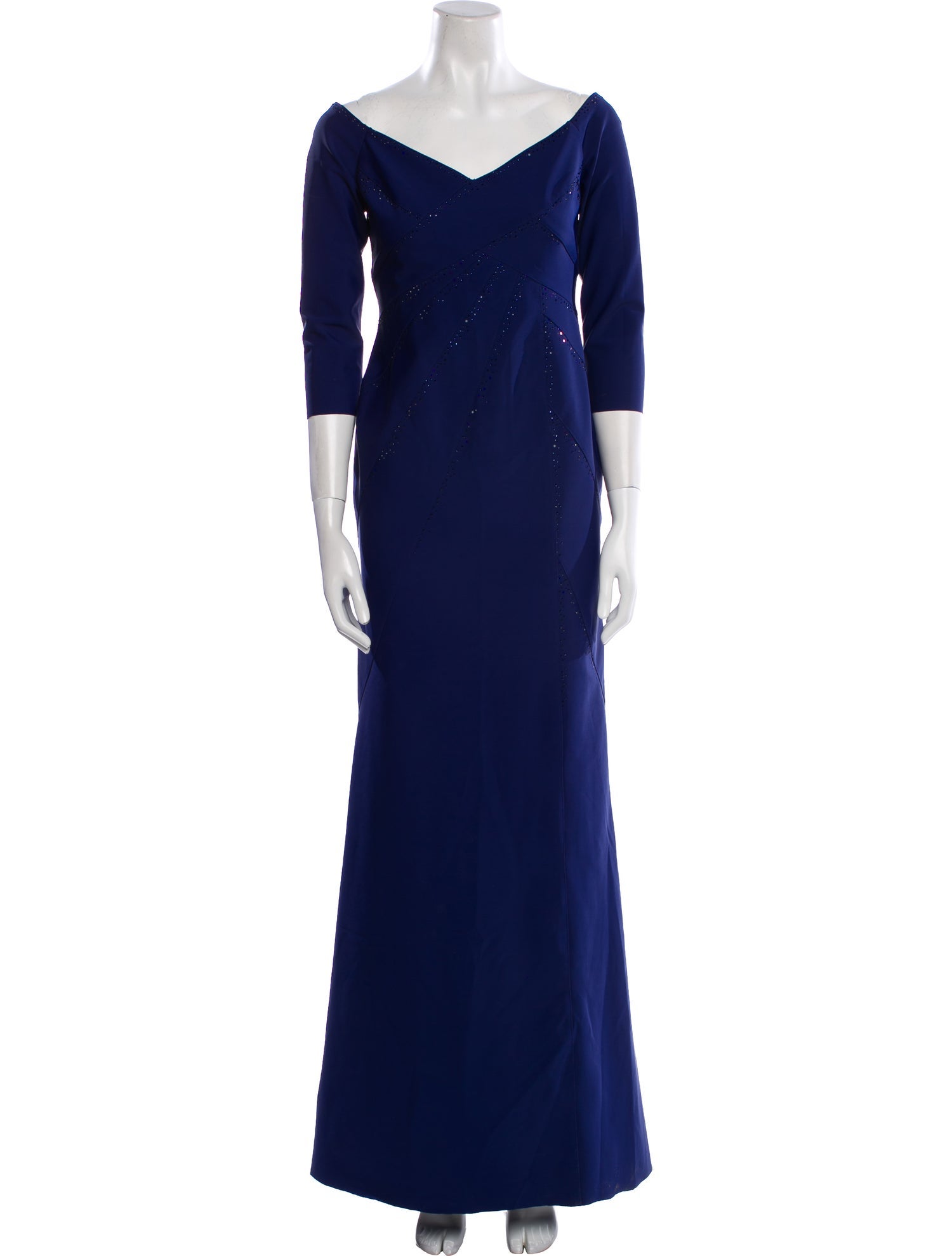 Rene Ruiz V-Neck Long Dress