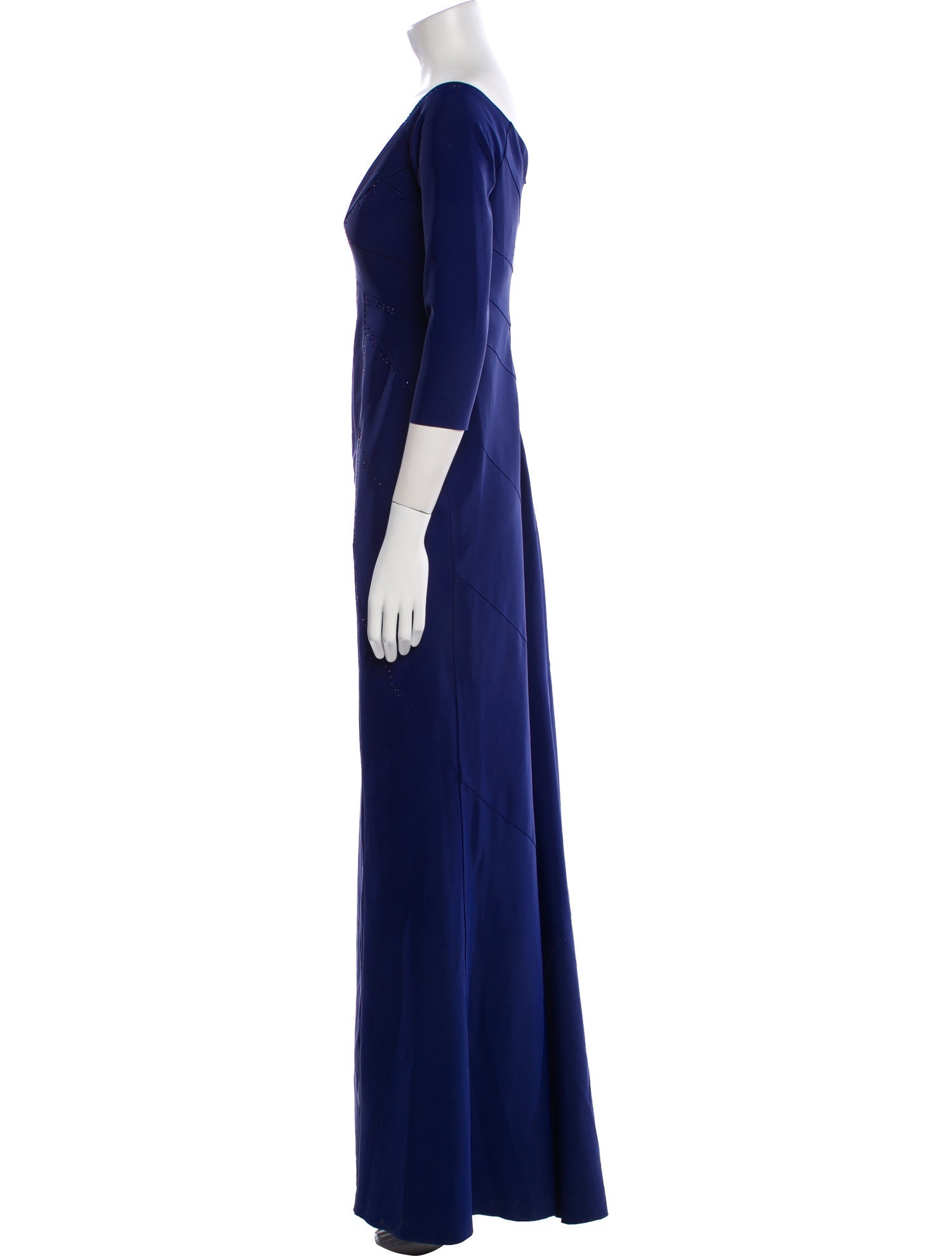 Rene Ruiz V-Neck Long Dress