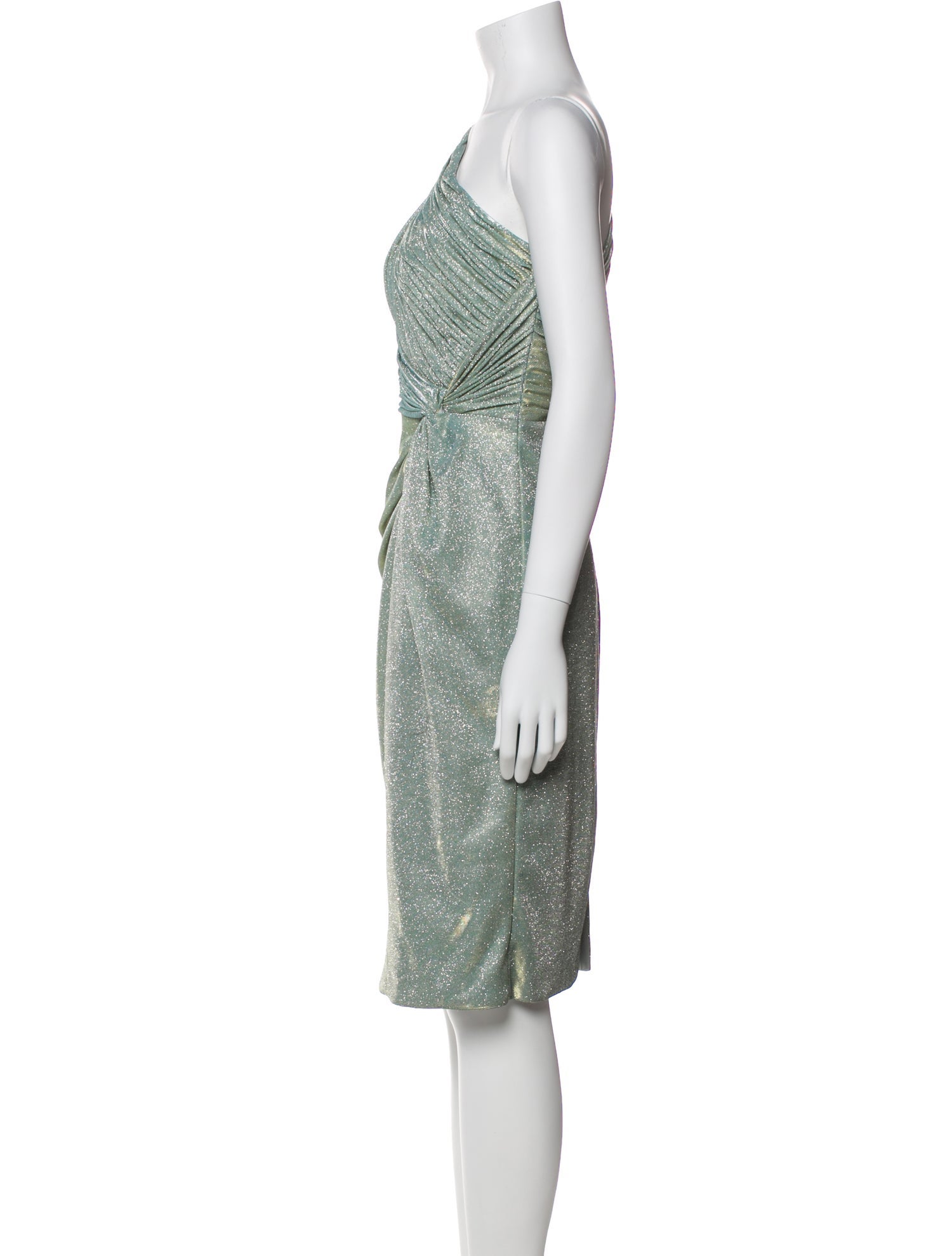 Rene Ruiz One-Shoulder Knee-Length Dress w/ Tags