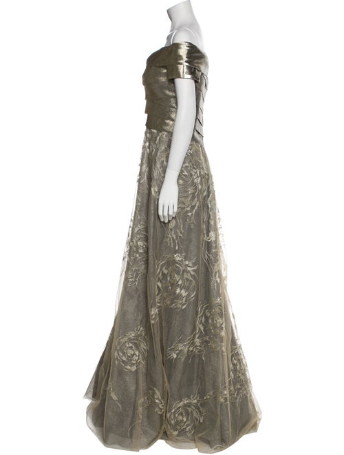 Rene Ruiz Off-The-Shoulder Long Dress