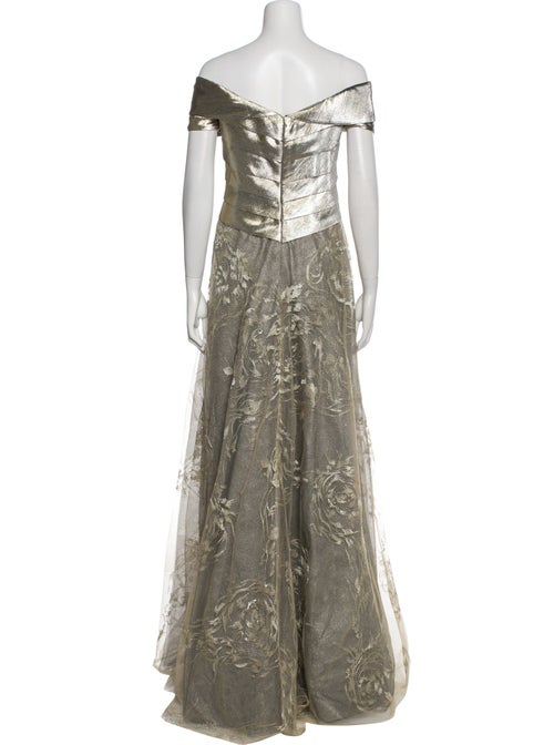 Rene Ruiz Off-The-Shoulder Long Dress