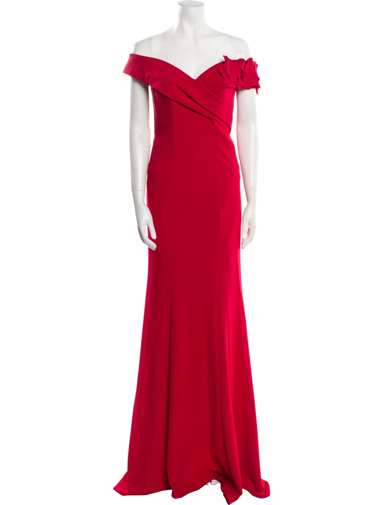 Rene Ruiz Off-The-Shoulder Long Dress