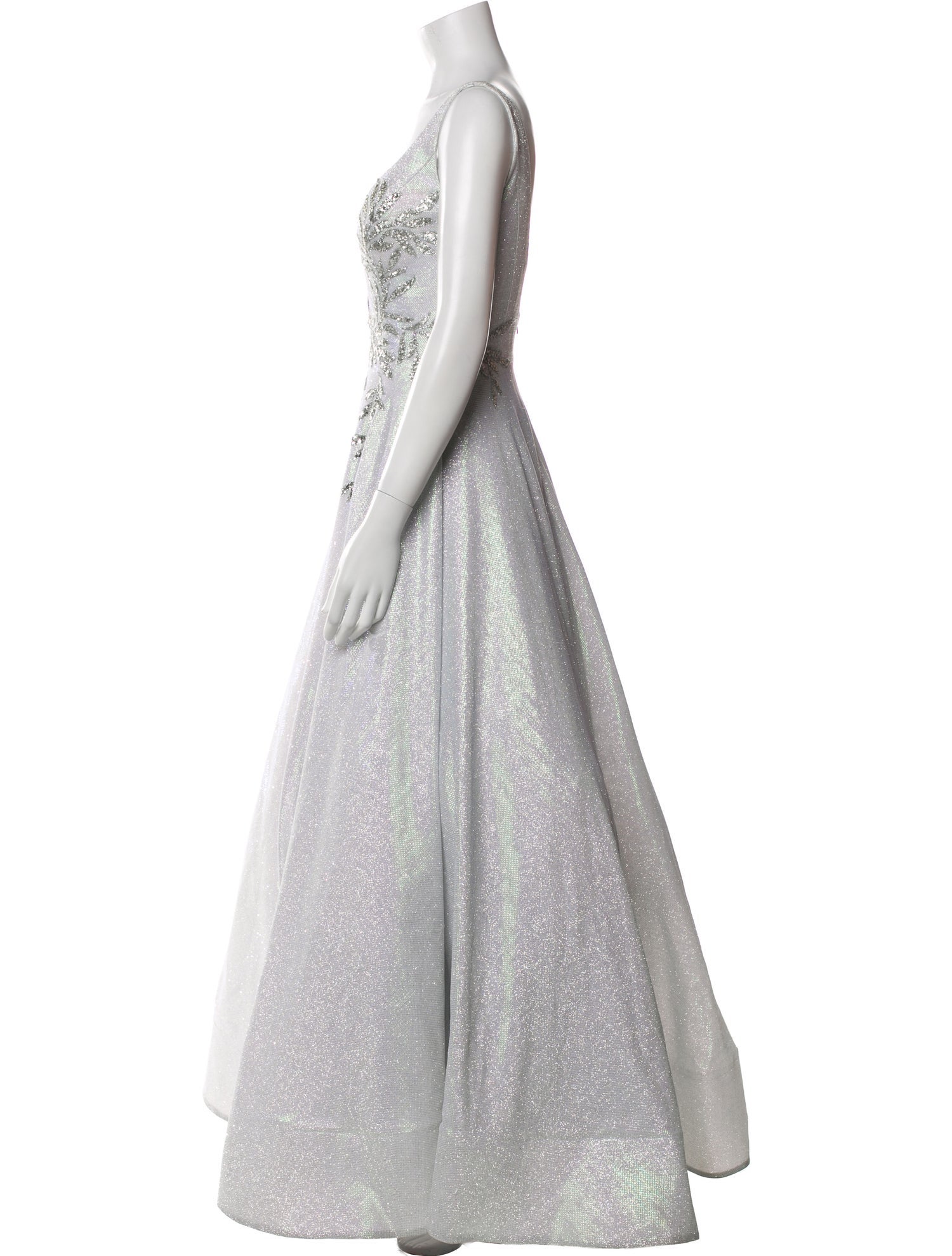 Rene Ruiz V-Neck Long Dress