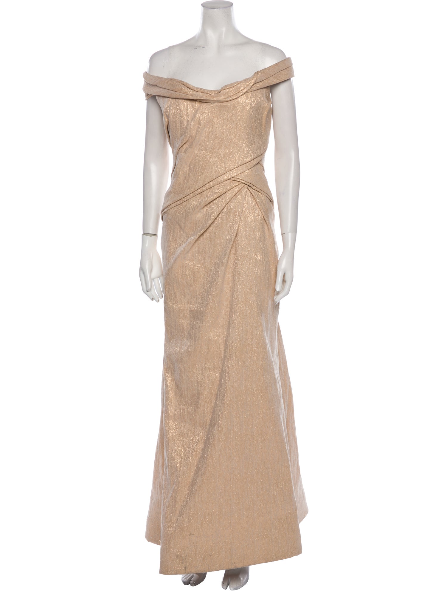 Rene Ruiz One-Shoulder Long Dress