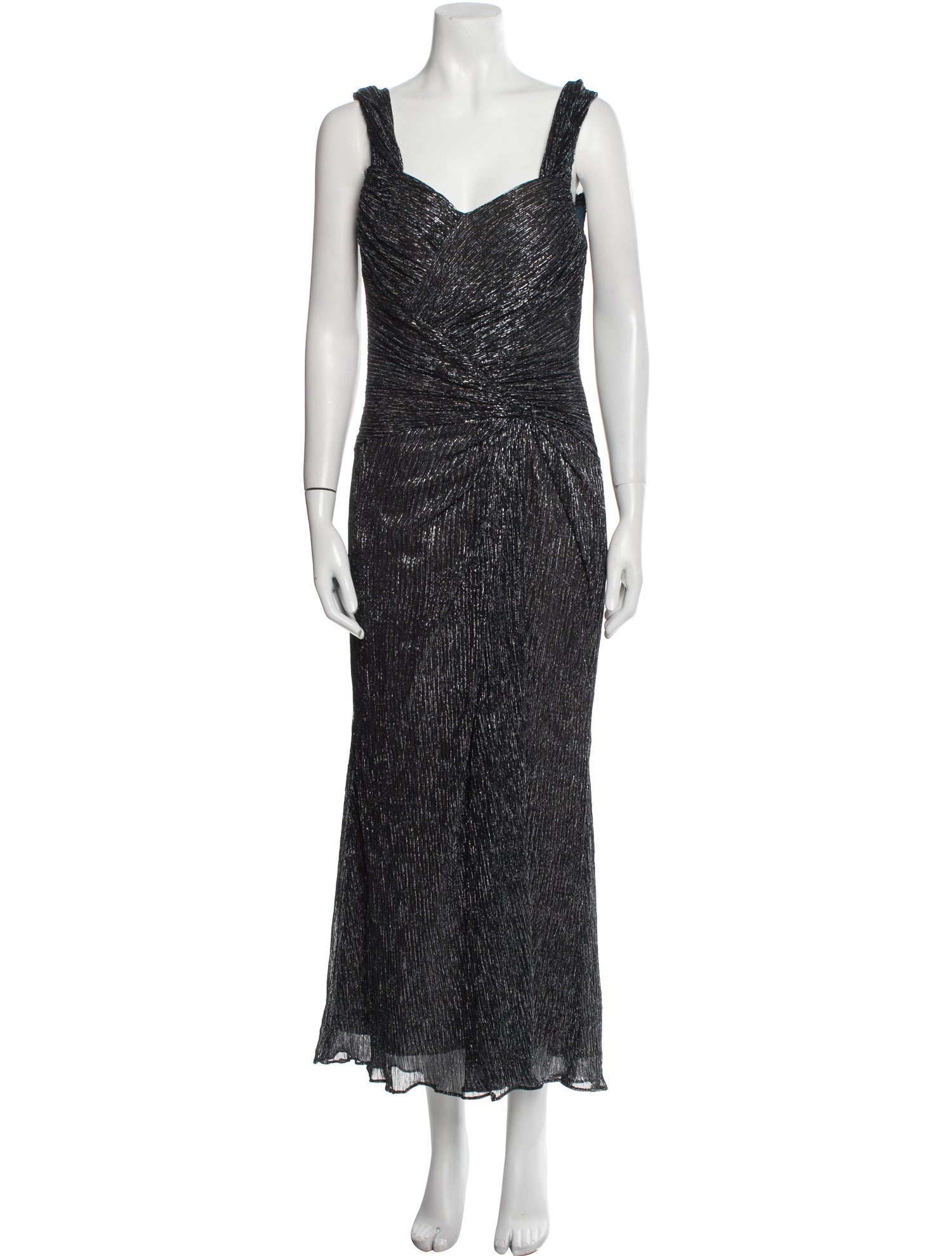 Rene Ruiz Square Neckline Long Dress