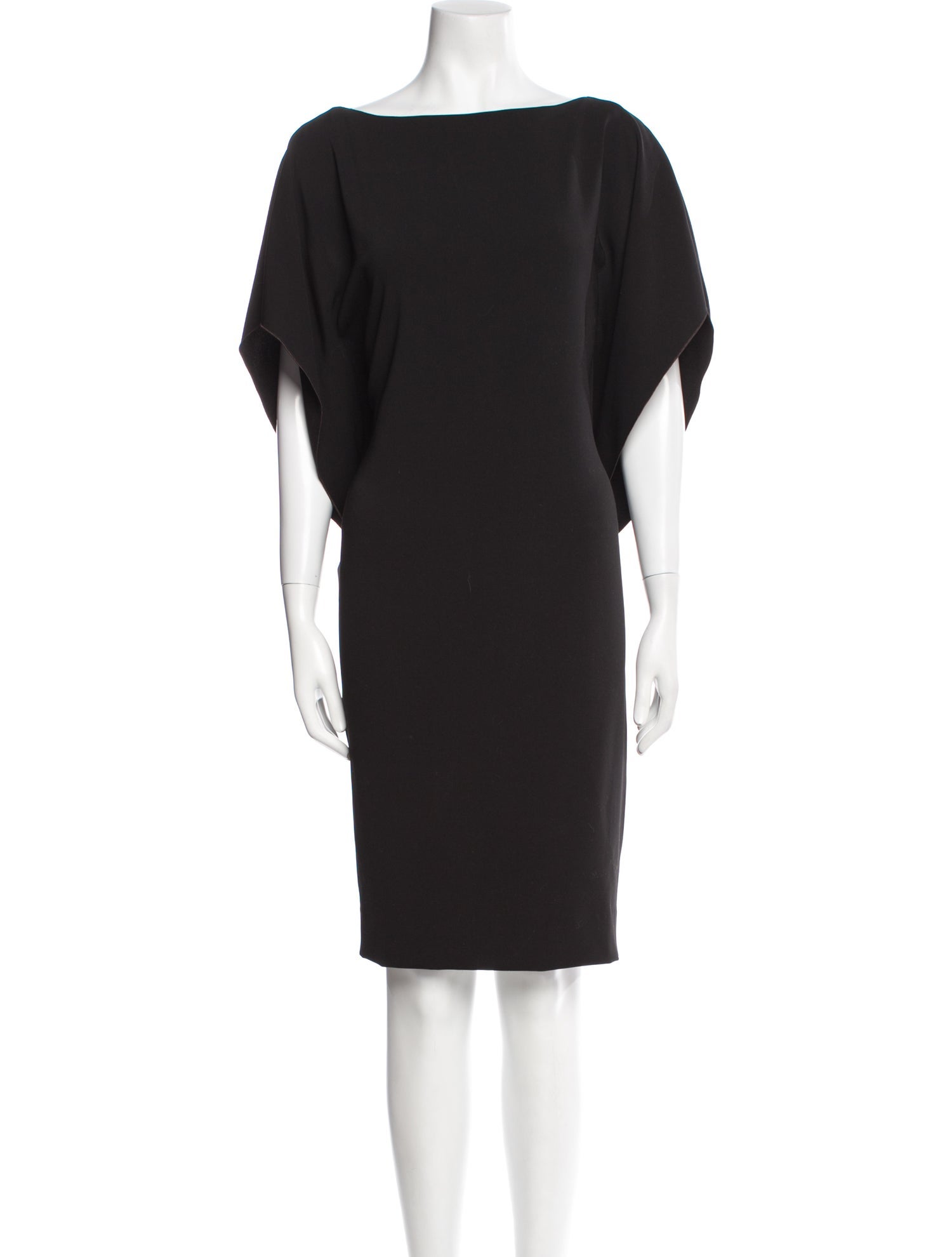 Rene Ruiz Bateau Neckline Knee-Length Dress