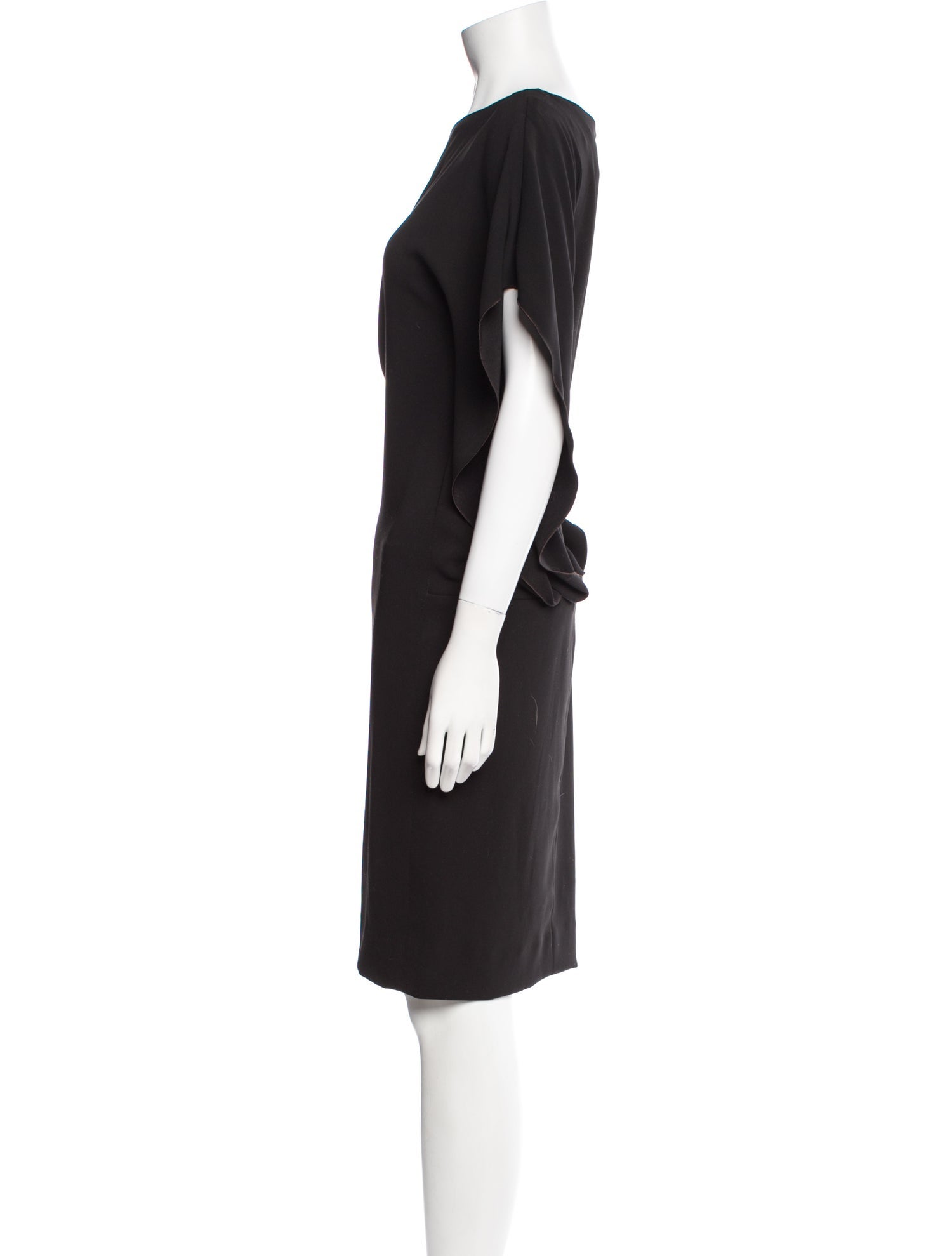 Rene Ruiz Bateau Neckline Knee-Length Dress