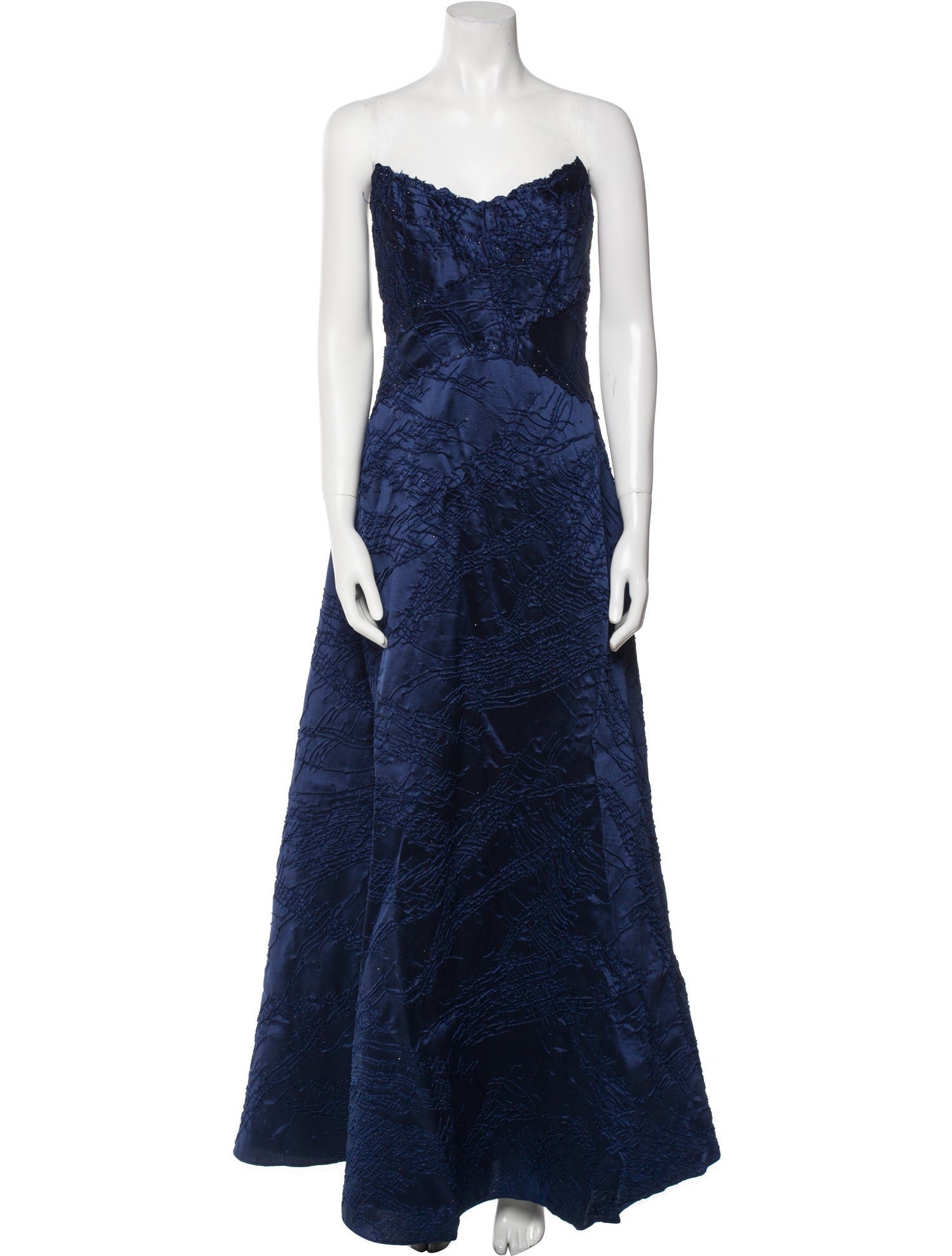 Rene Ruiz Strapless Long Dress