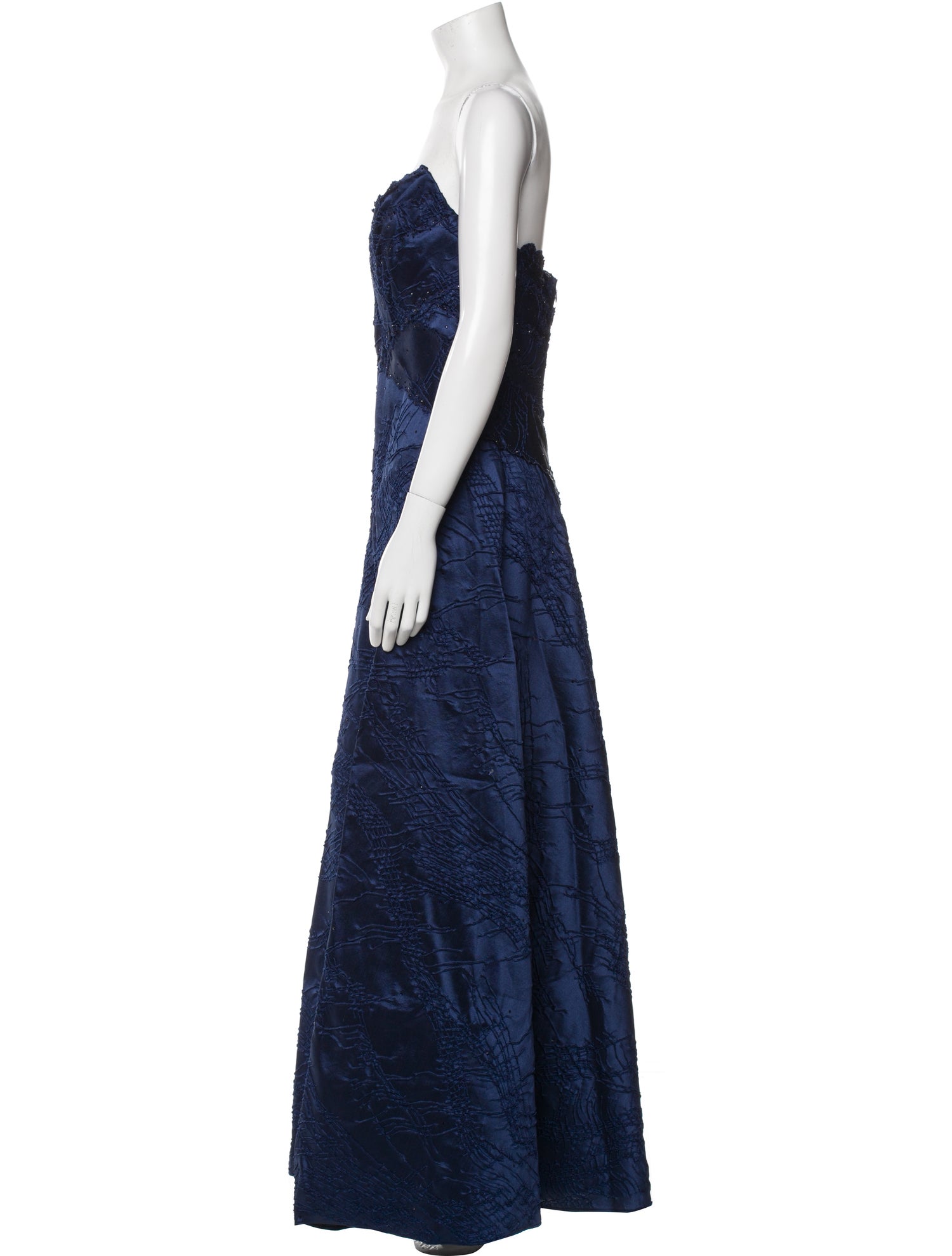 Rene Ruiz Strapless Long Dress