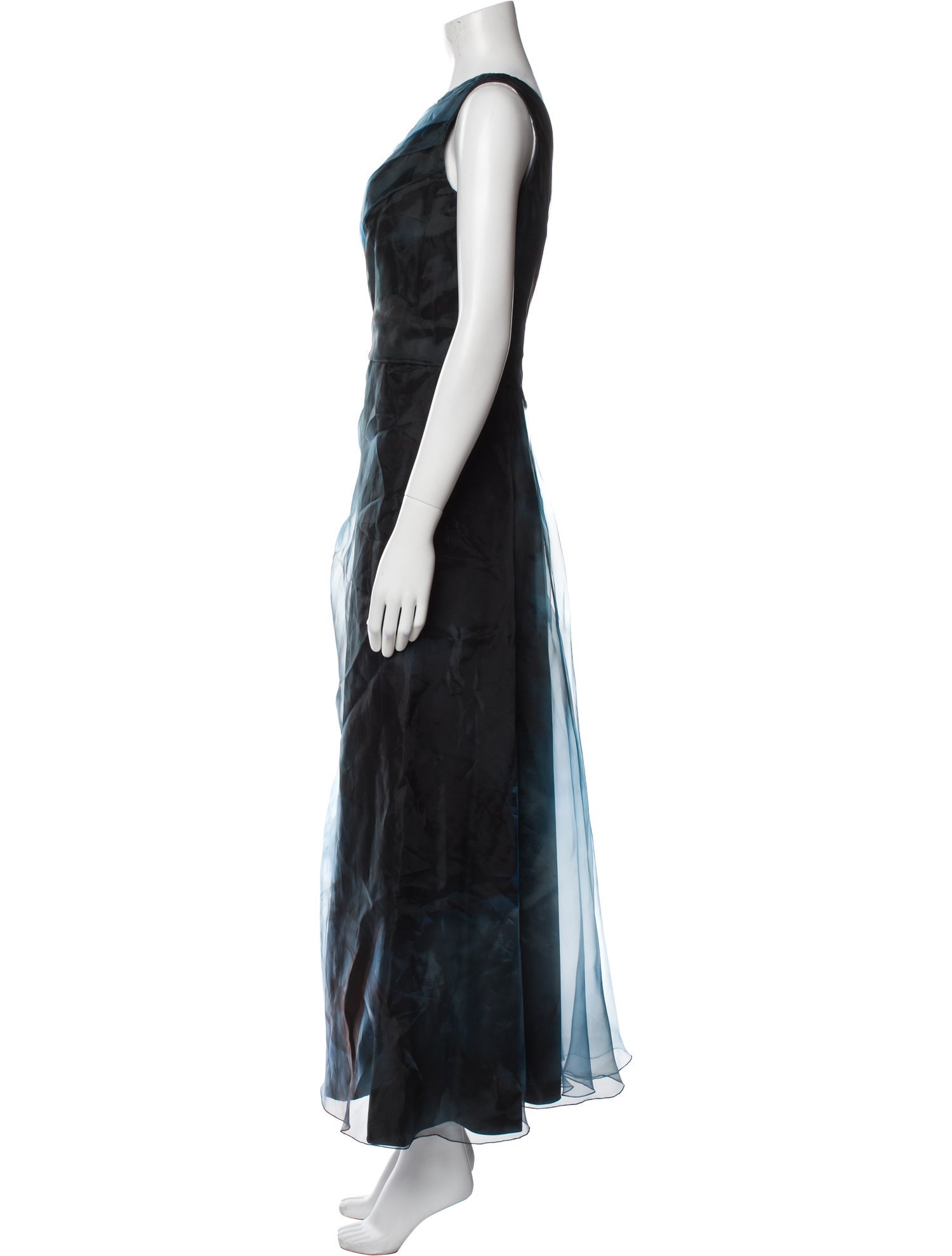 Rene Ruiz One-Shoulder Long Dress