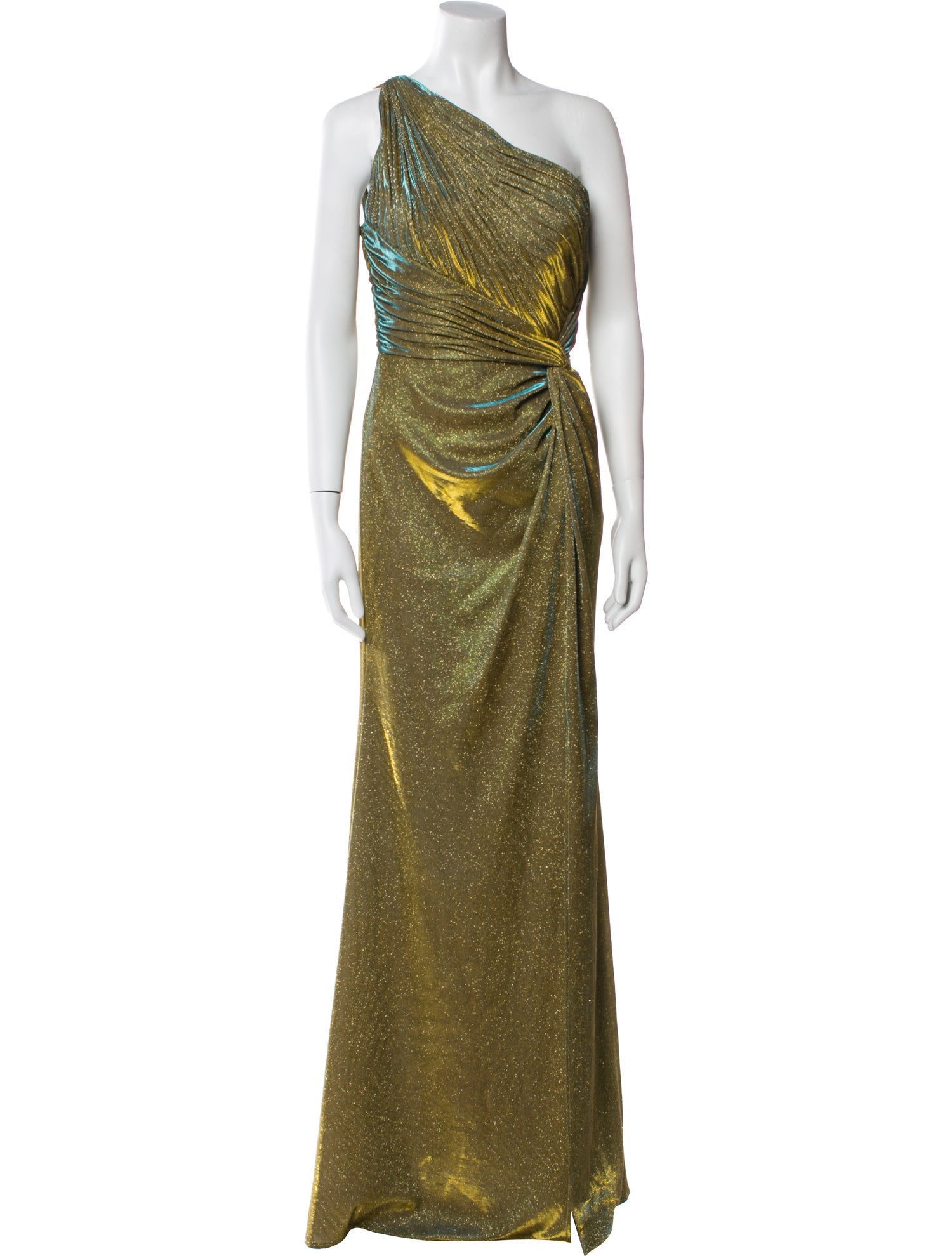 Rene Ruiz One-Shoulder Long Dress