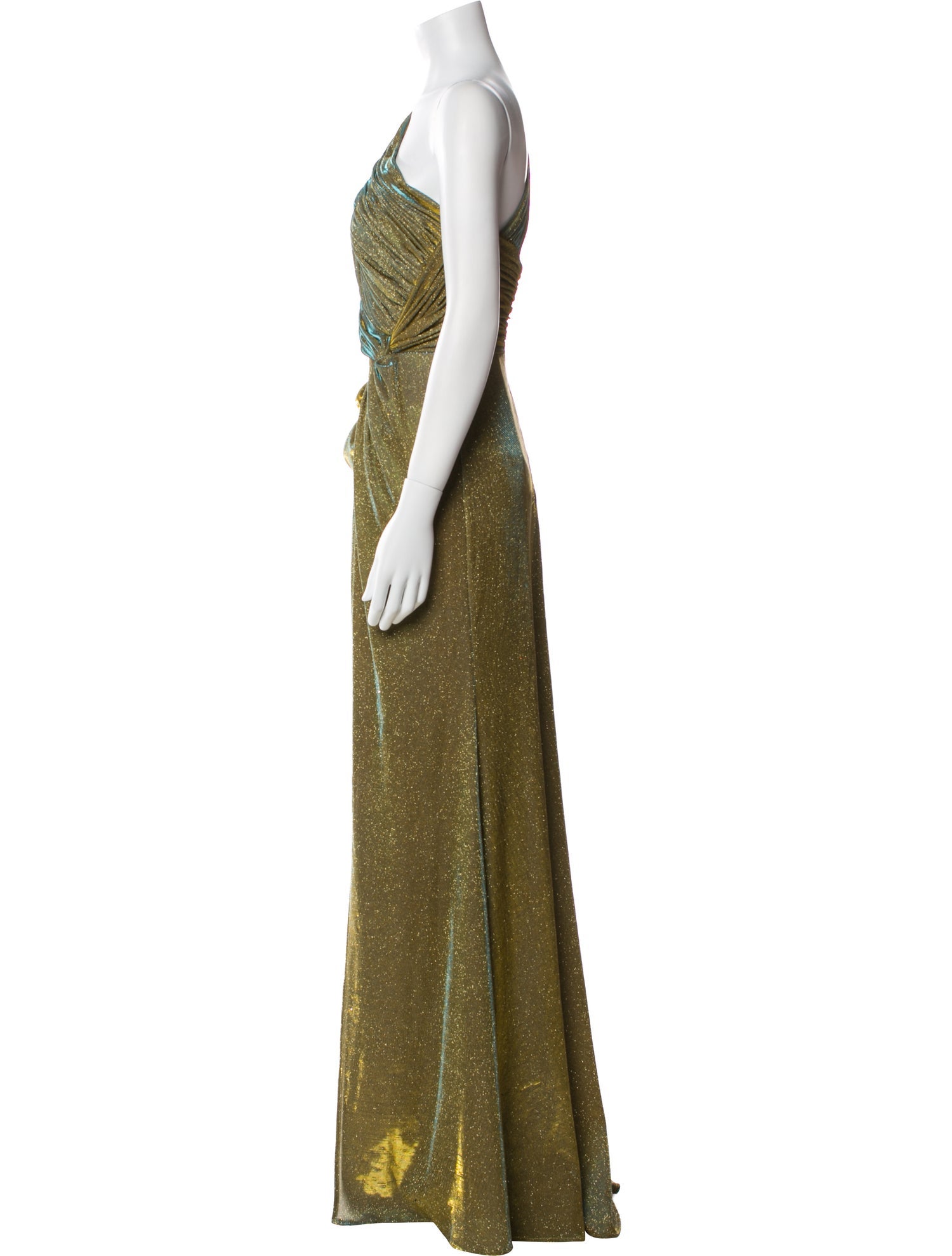 Rene Ruiz One-Shoulder Long Dress