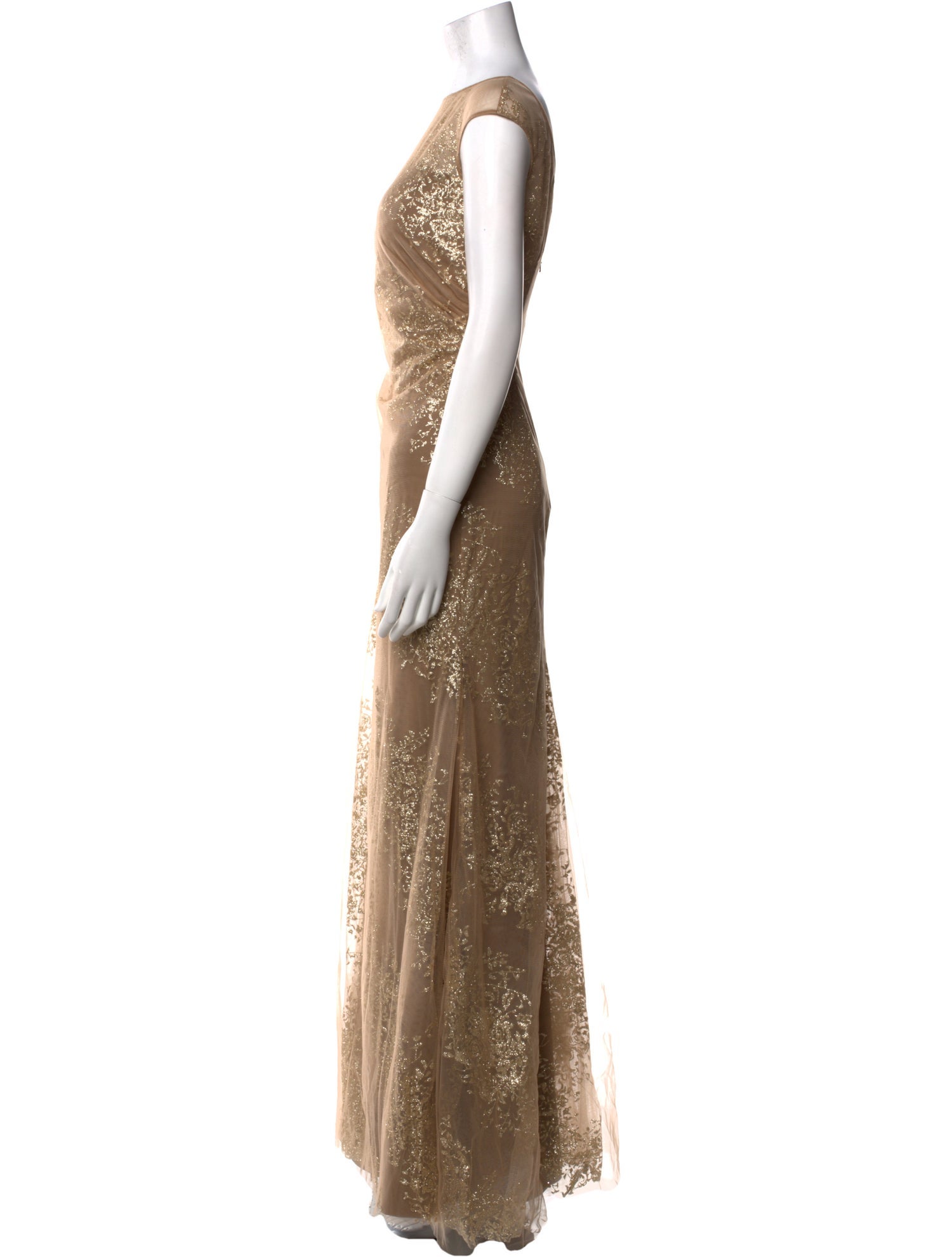 Rene Ruiz Printed Long Dress w/ Tags