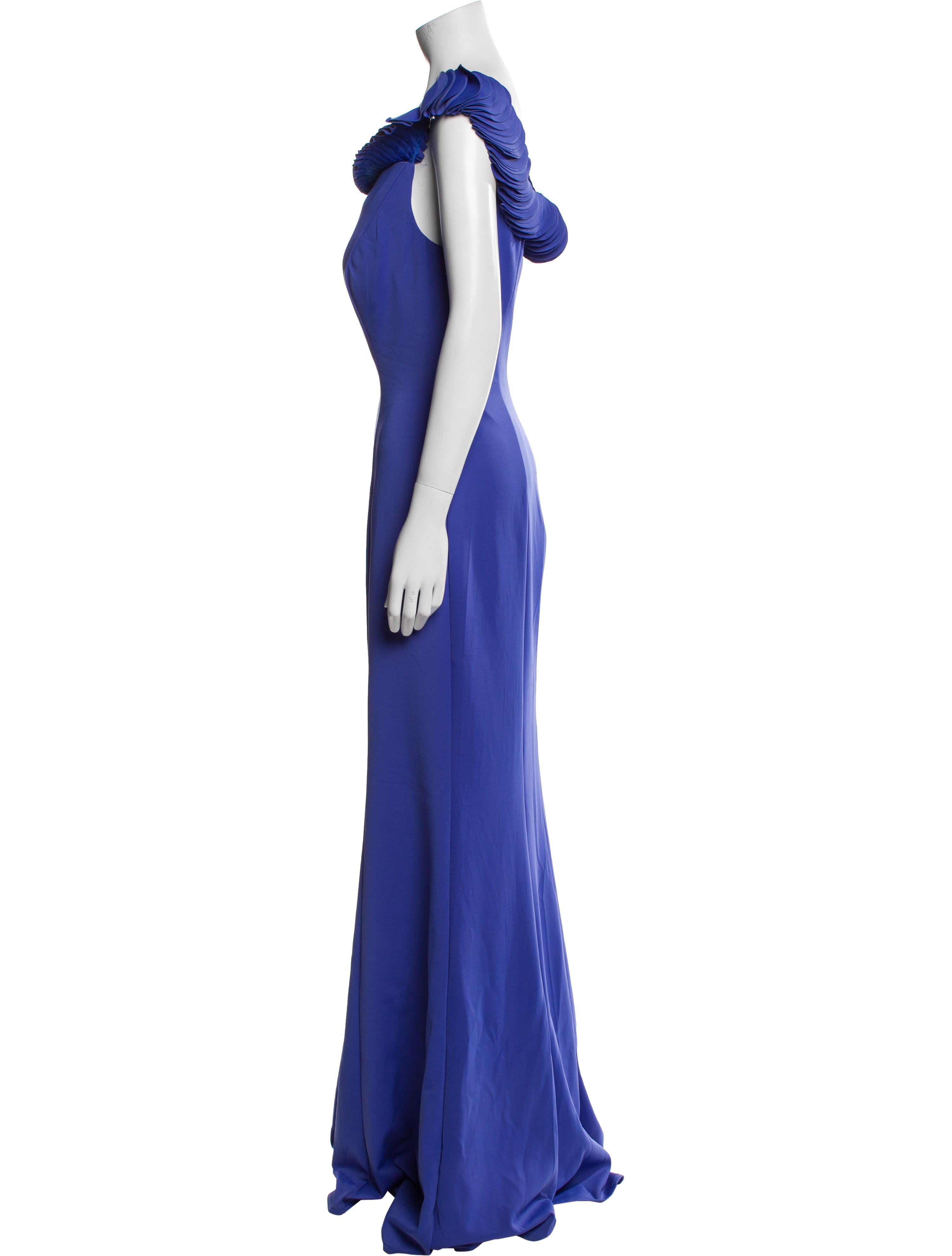 Rene Ruiz Off-The-Shoulder Long Dress