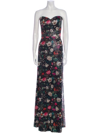 Rene Ruiz Printed Long Dress