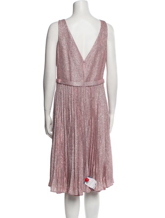 Rene Ruiz V-Neck Knee-Length Dress