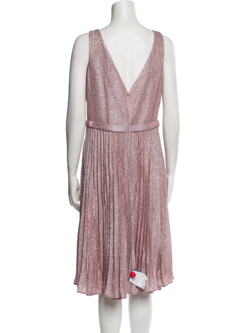 Rene Ruiz V-Neck Knee-Length Dress