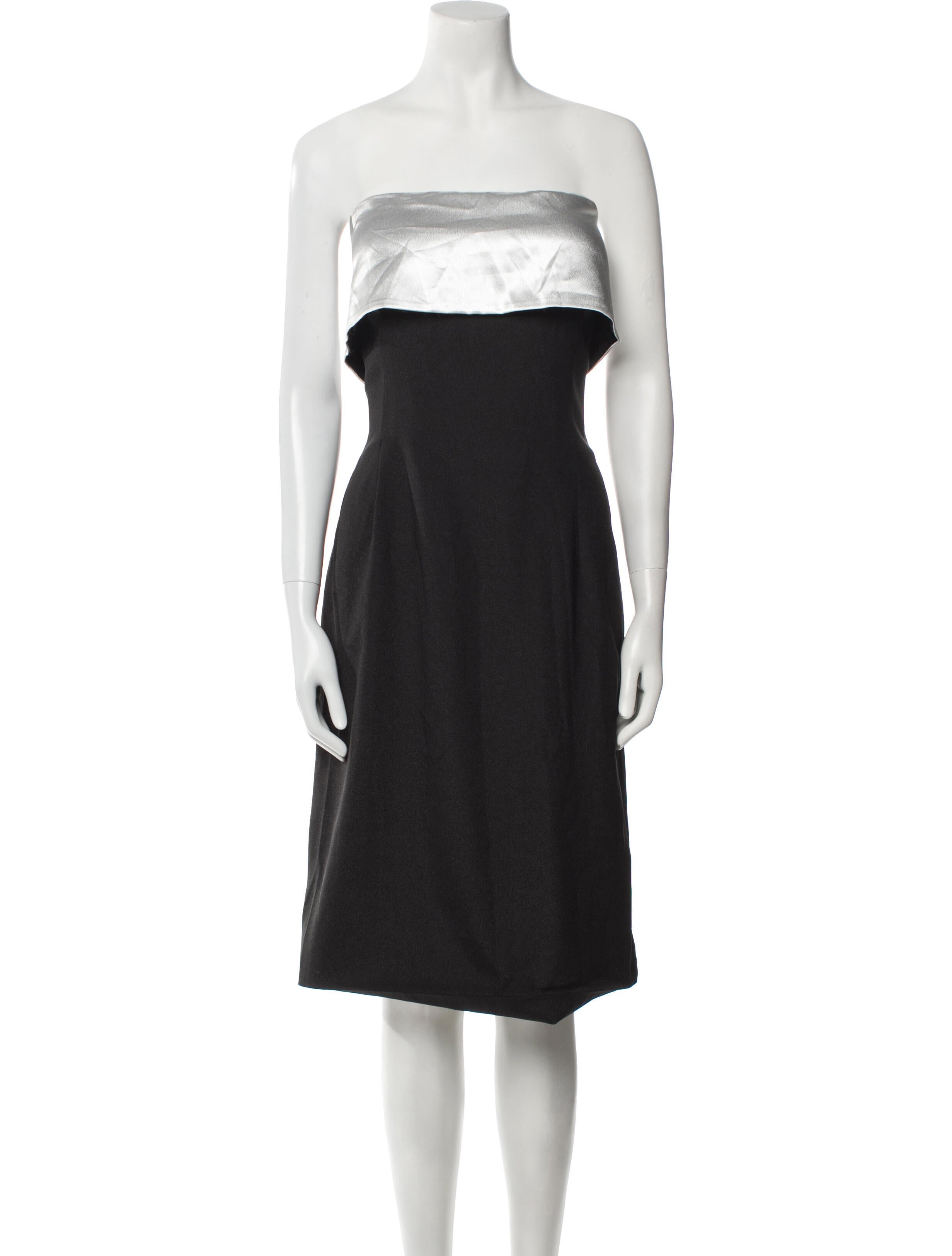 Rene Ruiz Strapless Knee-Length Dress