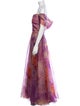 Rene Ruiz Tie-Dye Print Long Dress