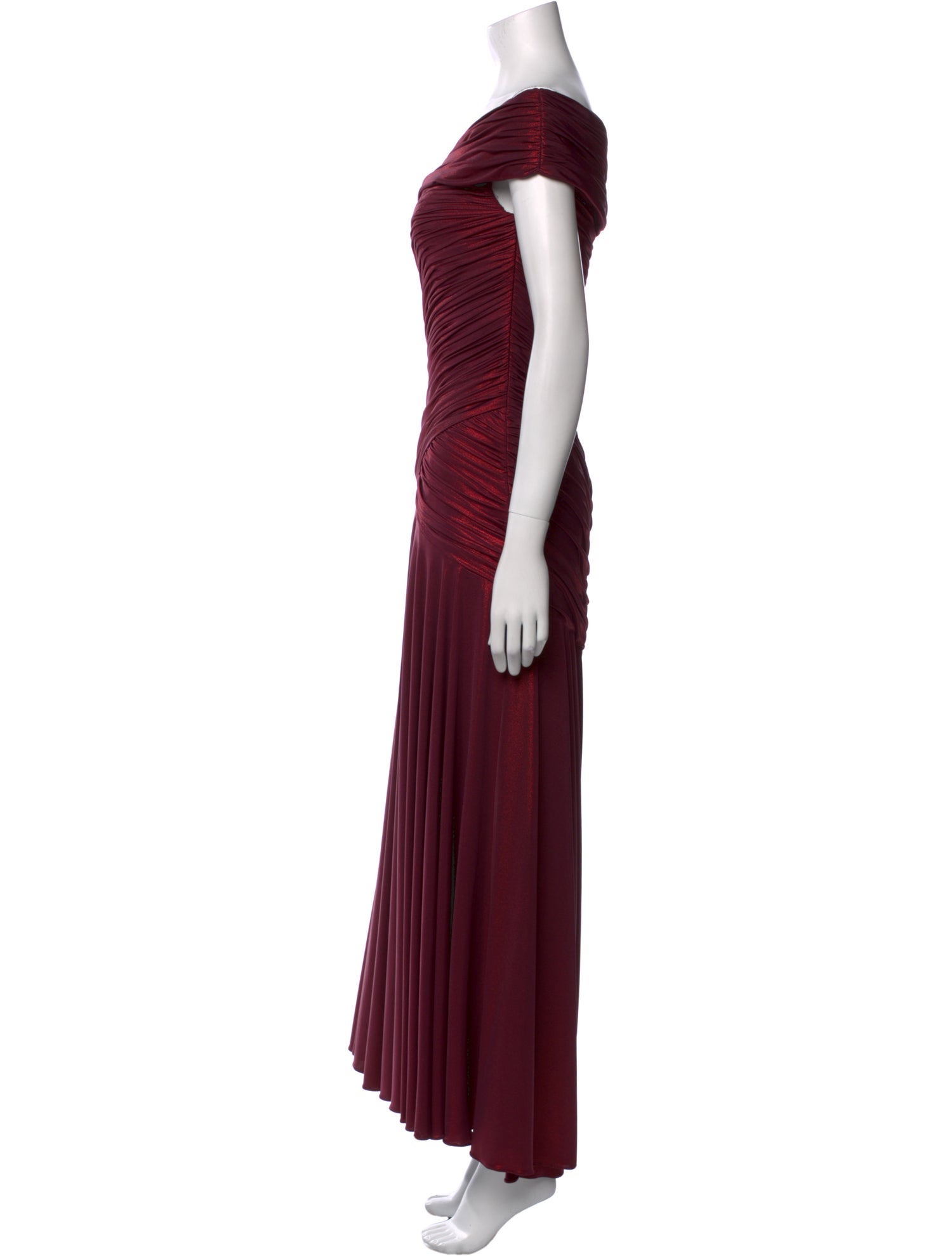 Rene Ruiz One-Shoulder Long Dress