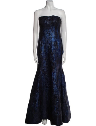 Rene Ruiz Strapless Long Dress