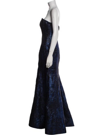 Rene Ruiz Strapless Long Dress