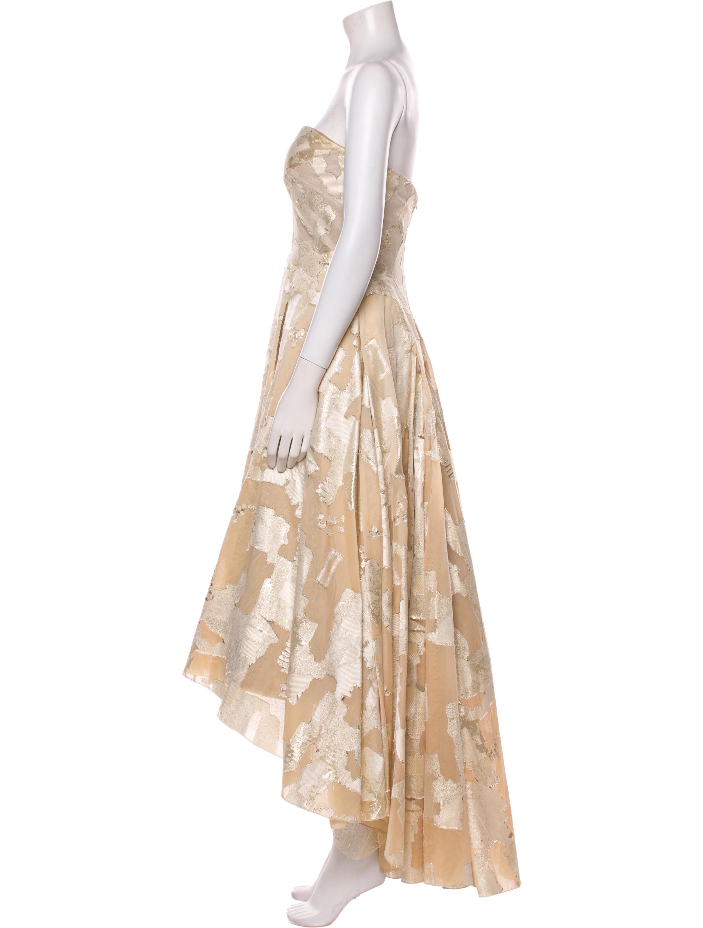 Rene Ruiz Strapless Long Dress