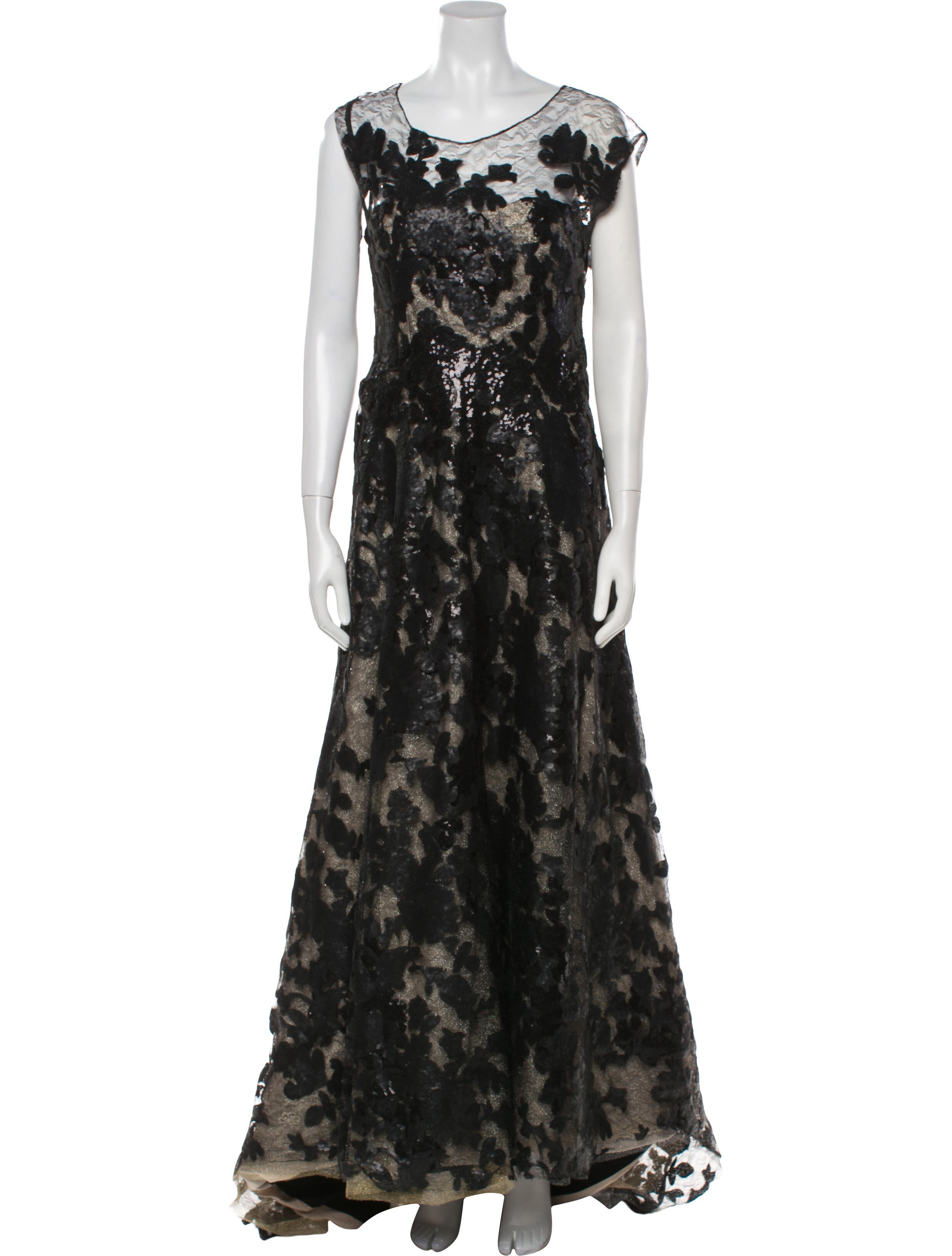 Rene Ruiz Floral Print Long Dress