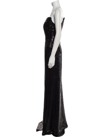 Rene Ruiz Strapless Long Dress