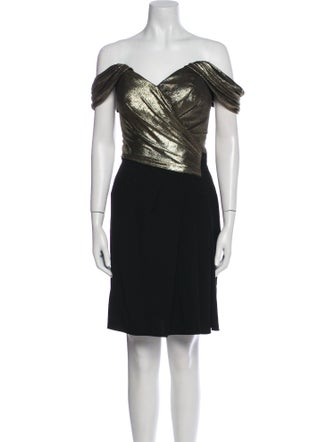 Rene Ruiz Printed Knee-Length Dress